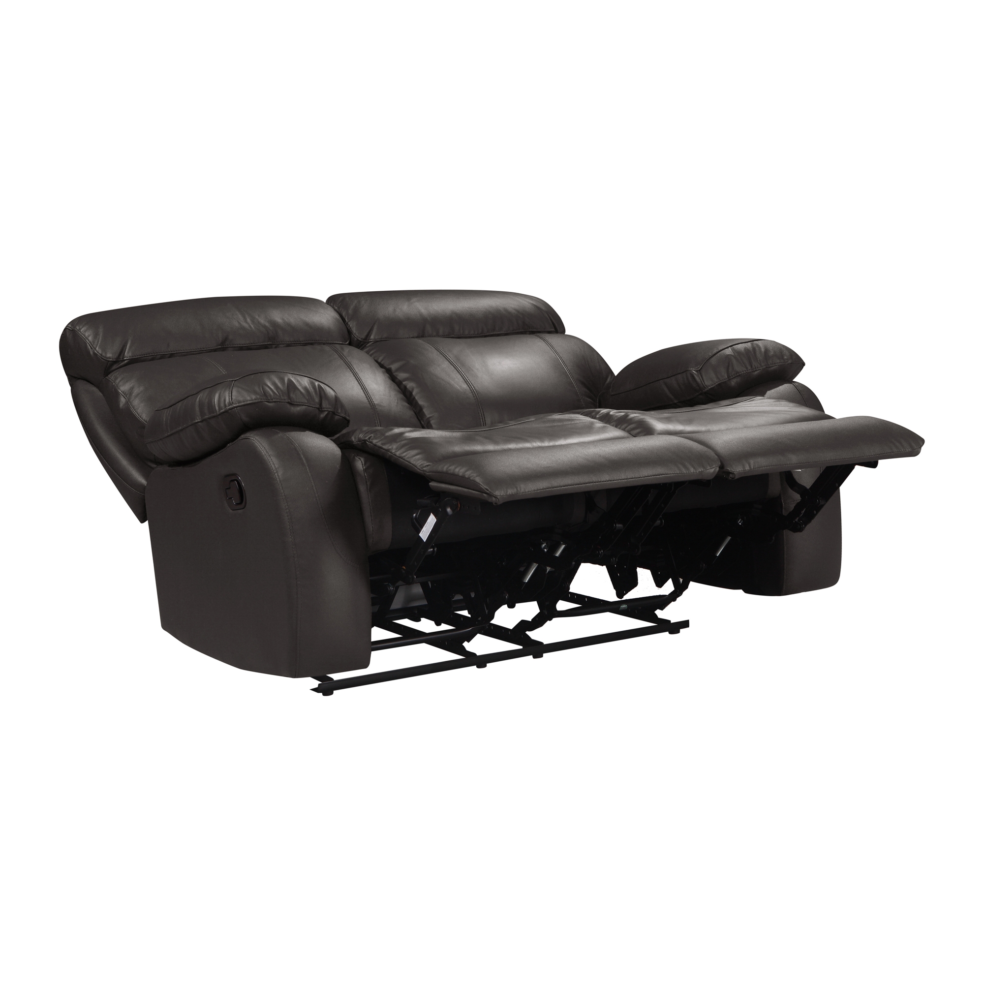Pendu Leather/Leatherette Double Reclining Loveseat