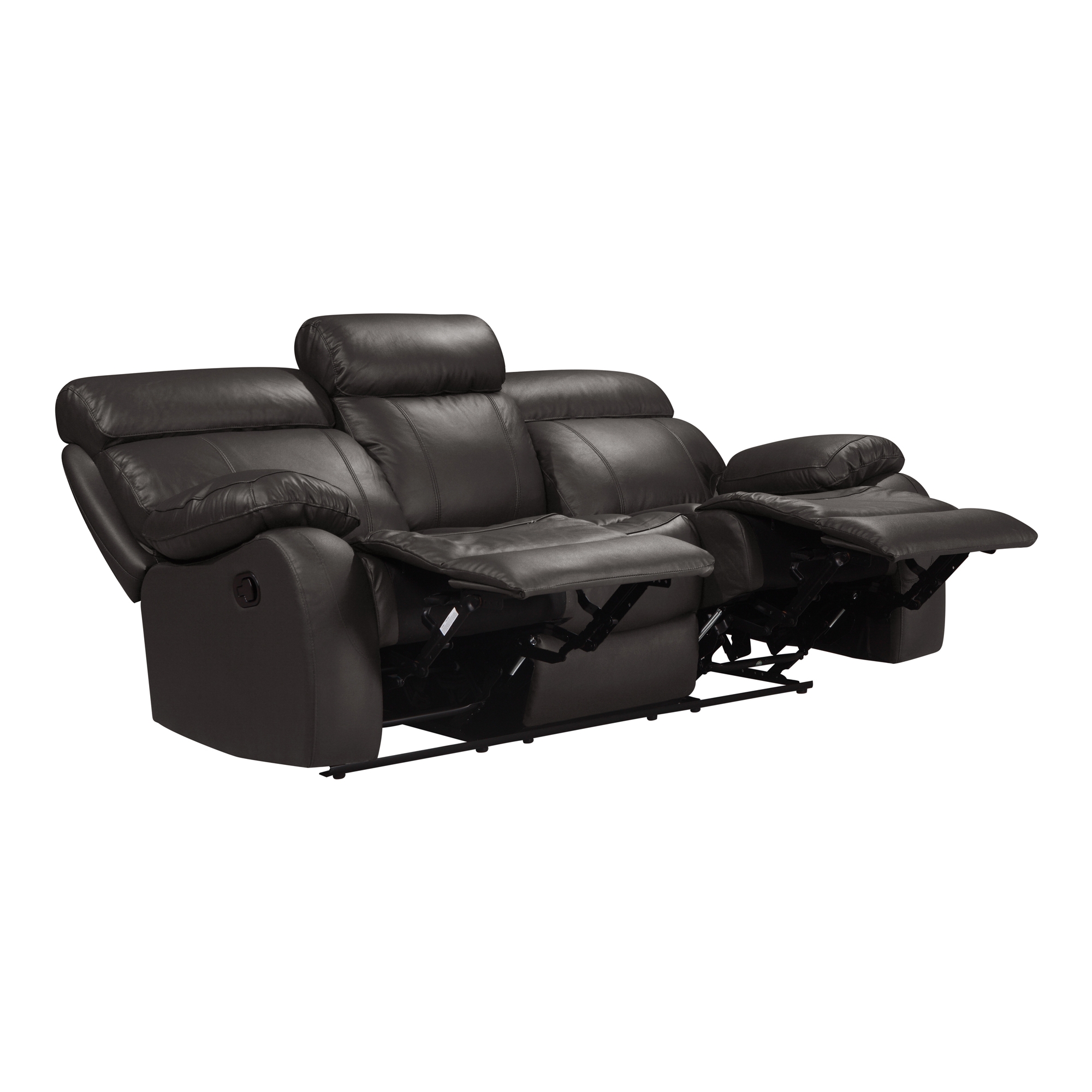 Pendu Leather/Leatherette Double Reclining Sofa