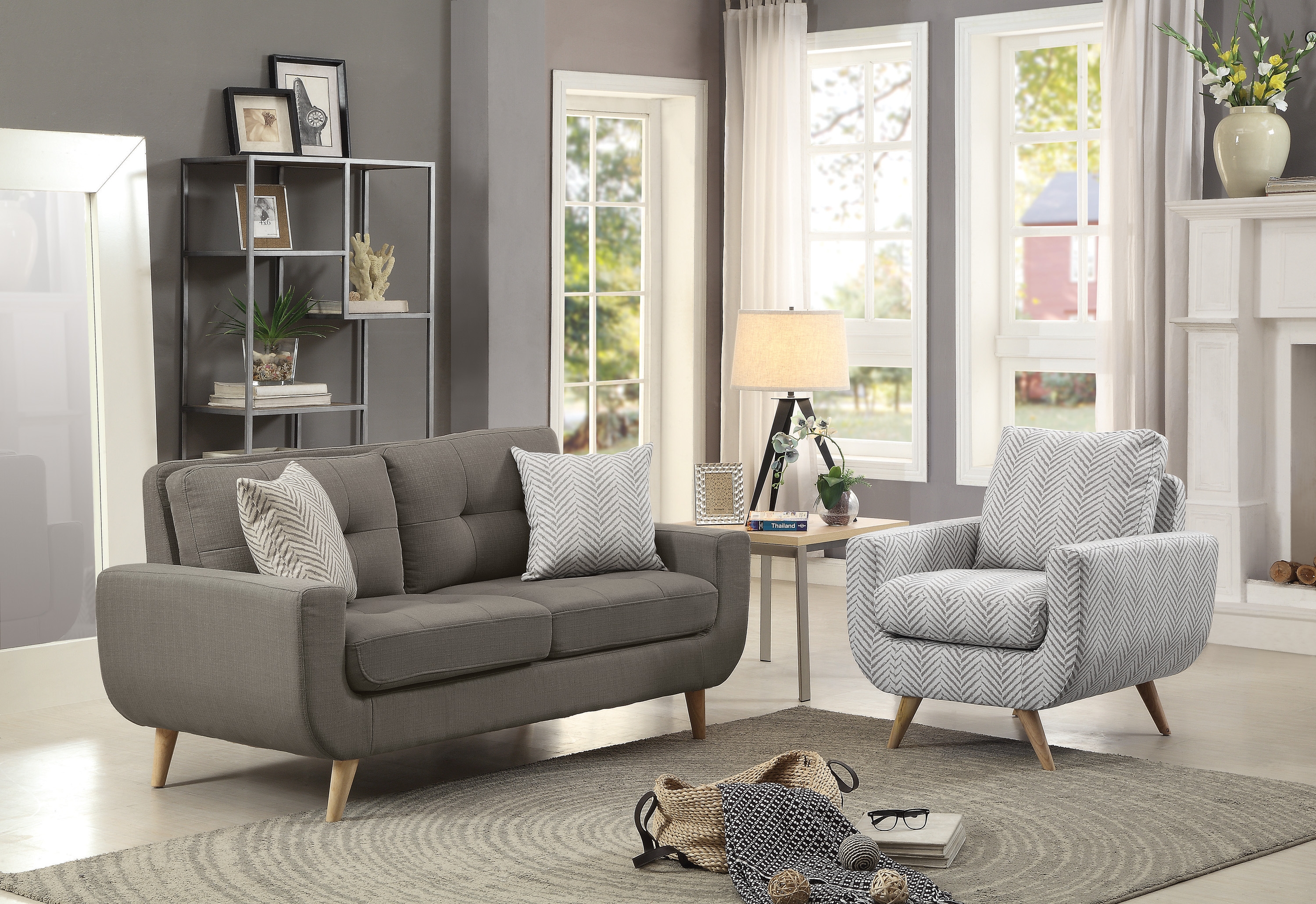Deryn Fabric Loveseat