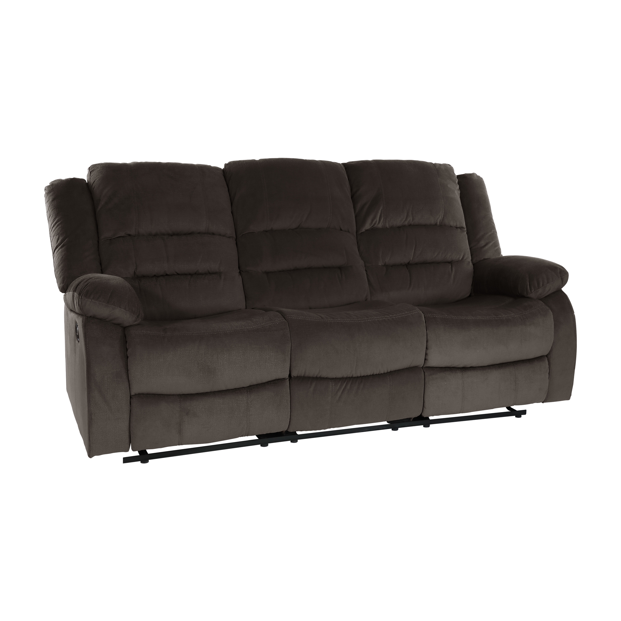 Jarita Microfiber Fabric Double Reclining Sofa