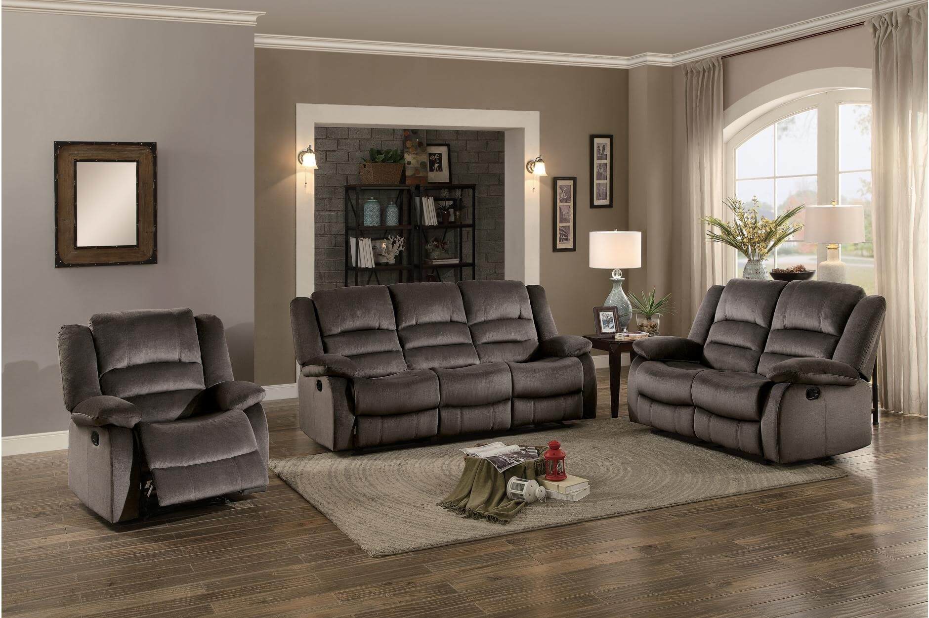 Jarita Fabric Living Room Set by Homelegance