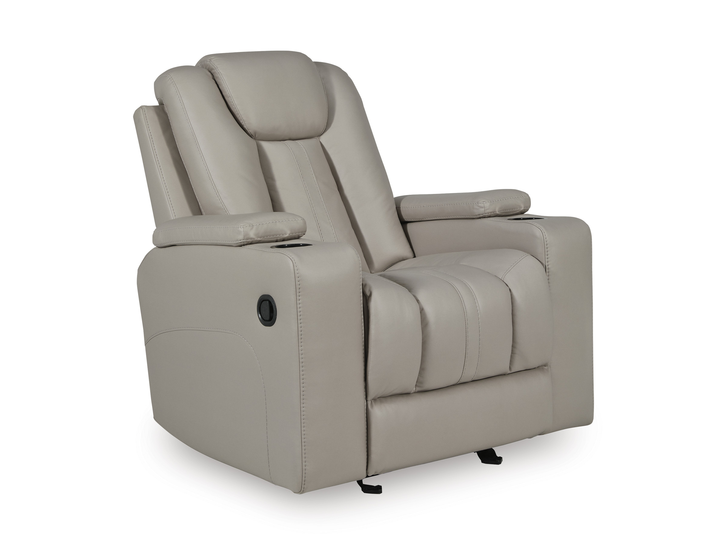 Elevate Edgesn Faux Leather Reclining Living Room Set with Drop Down Table