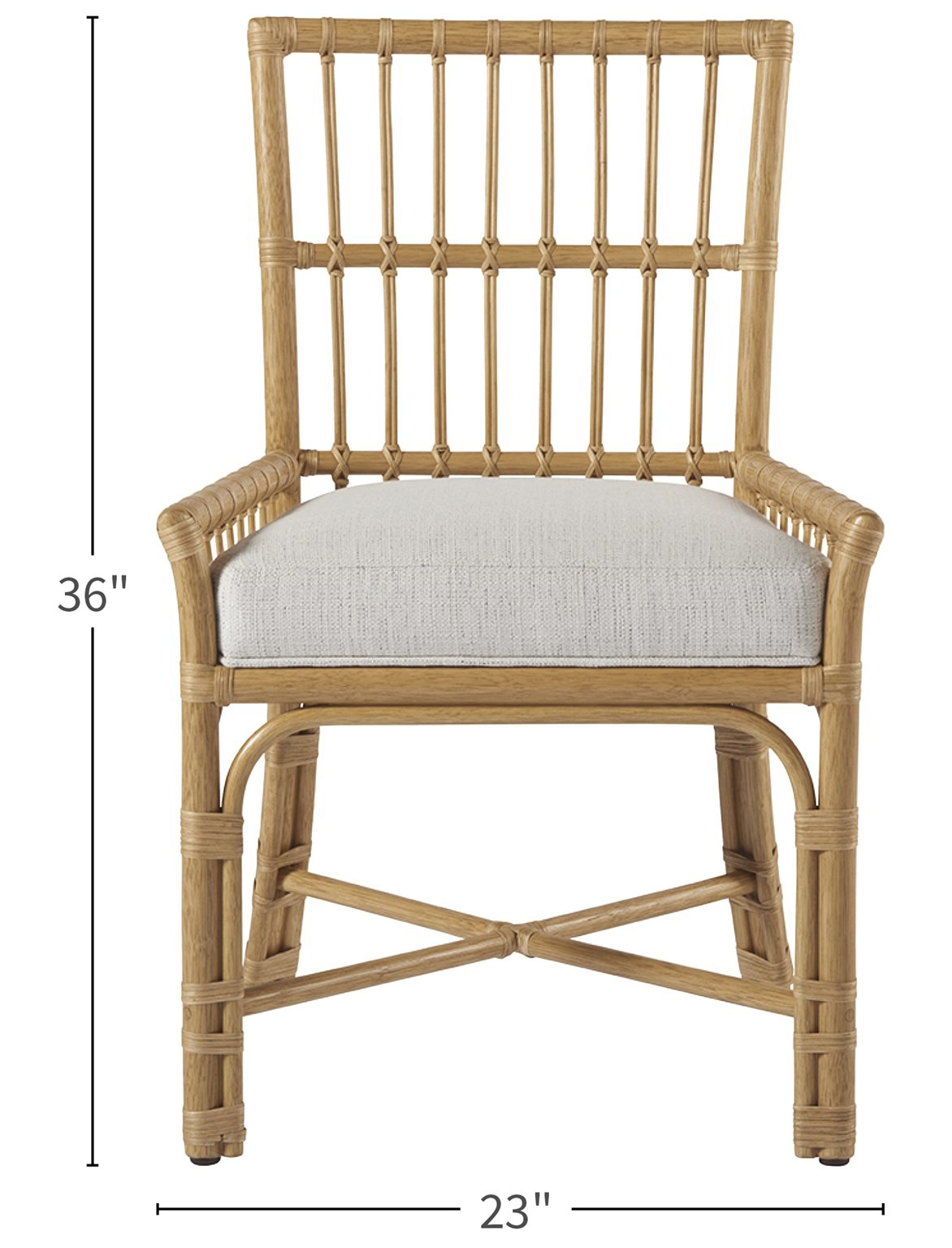 Clearwater Fabric/Rattan Low Arm Chair
