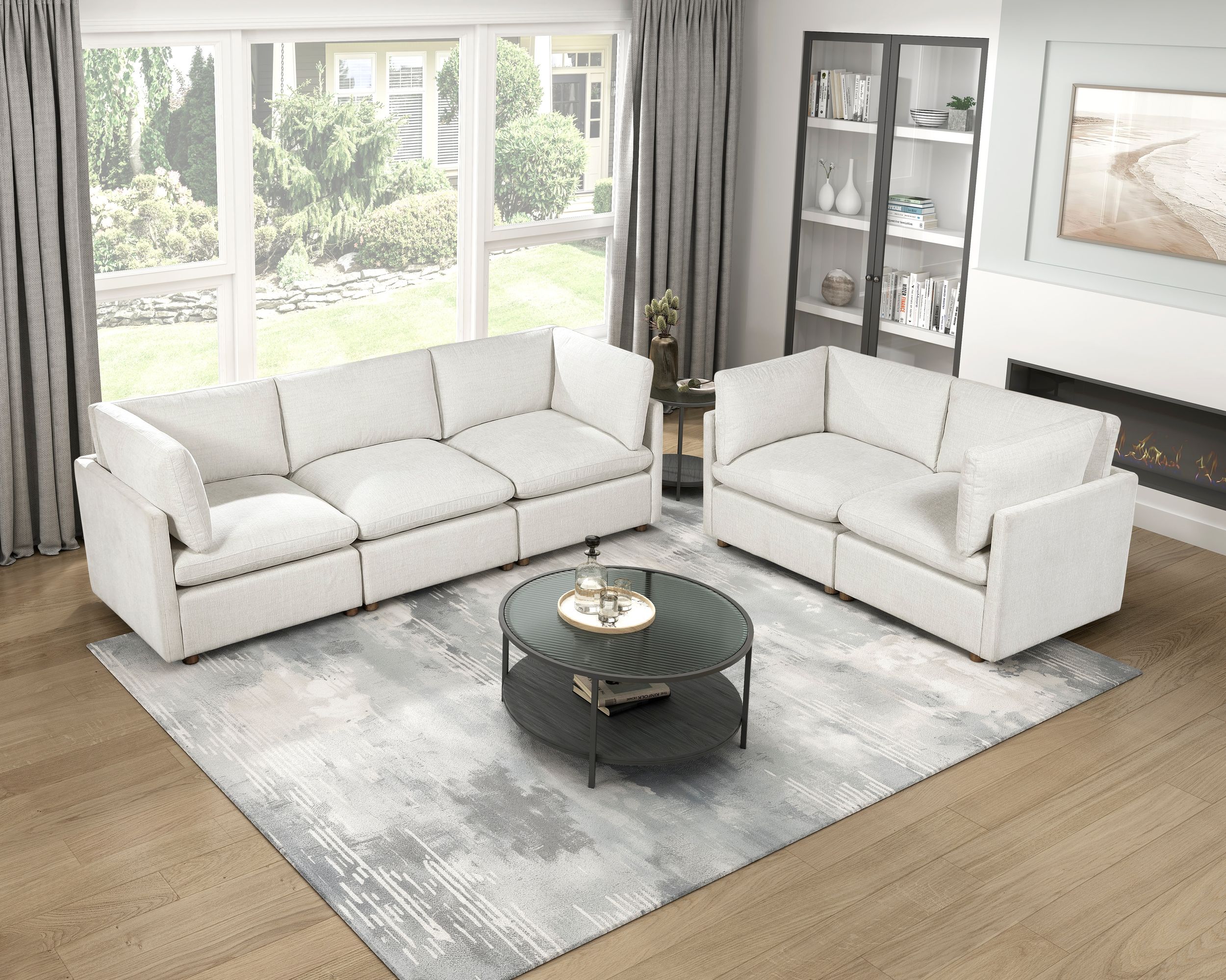 8338 Fabric Modular Sofa