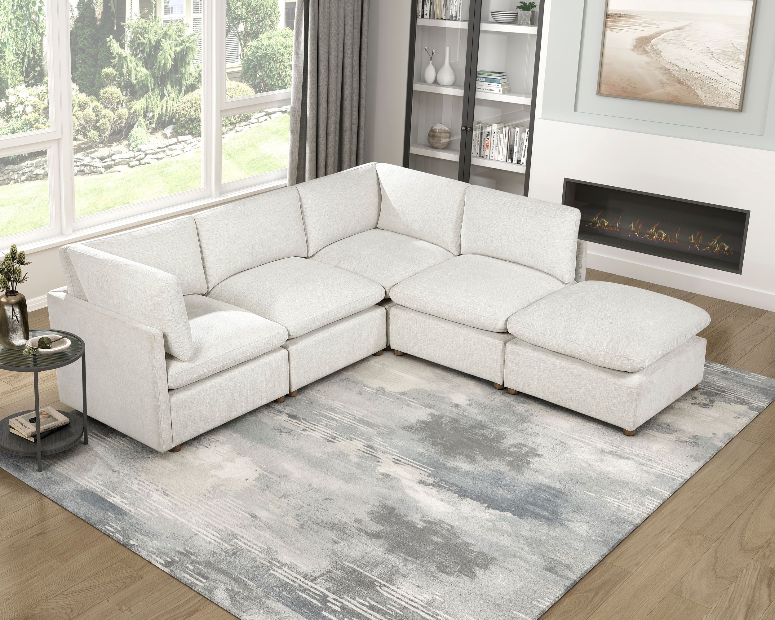 8338 Fabric Modular Loveseat
