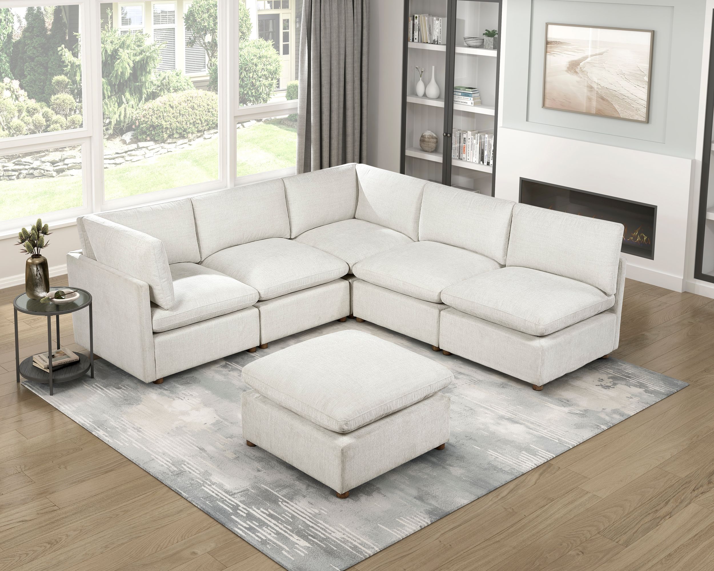 8338 Fabric Modular Loveseat