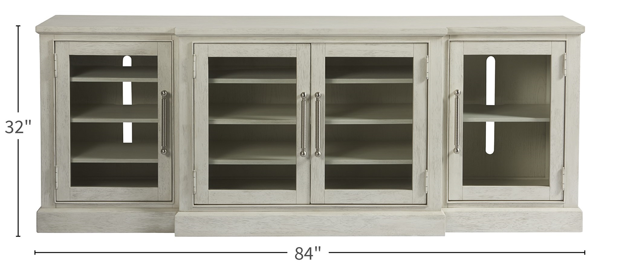 Escape Wood TV Entertainment Console Stand w/4 Doors