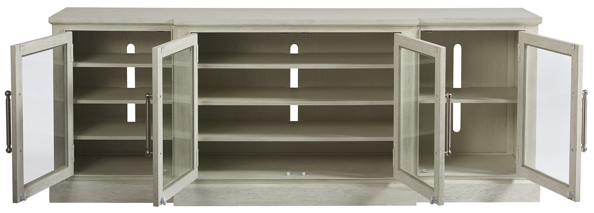 Escape Wood TV Entertainment Console Stand w/4 Doors
