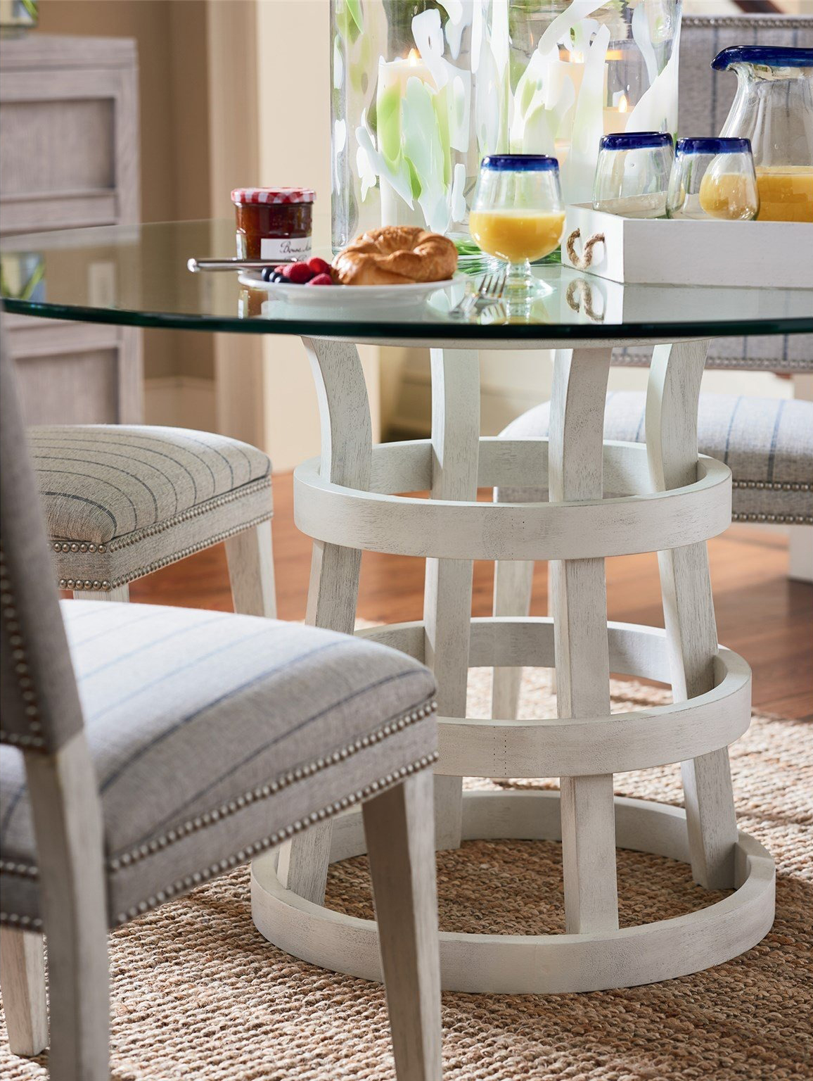 Escape 44" Glass/Wood Dining Table