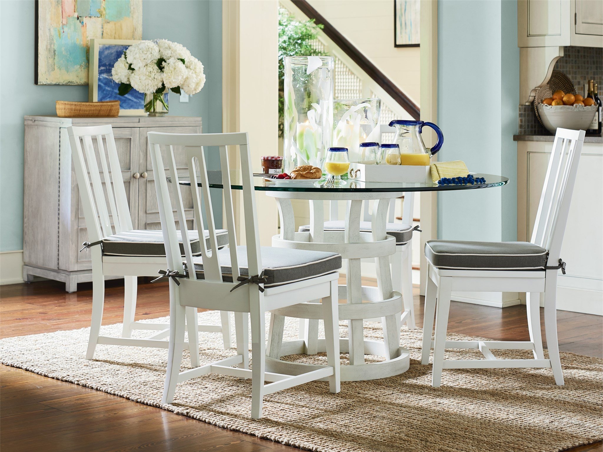 Escape 44" Glass/Wood Dining Table