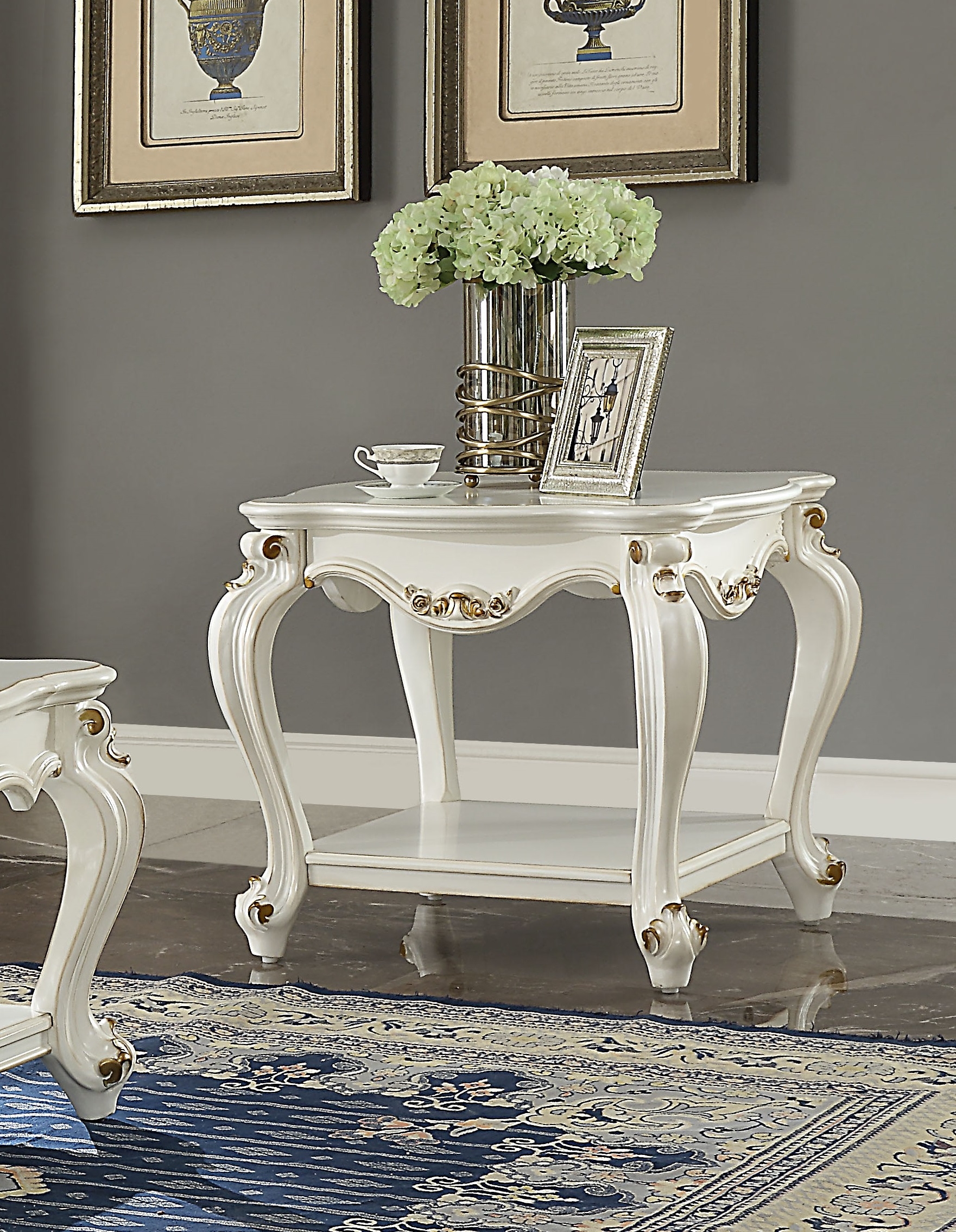 Carved coffee table