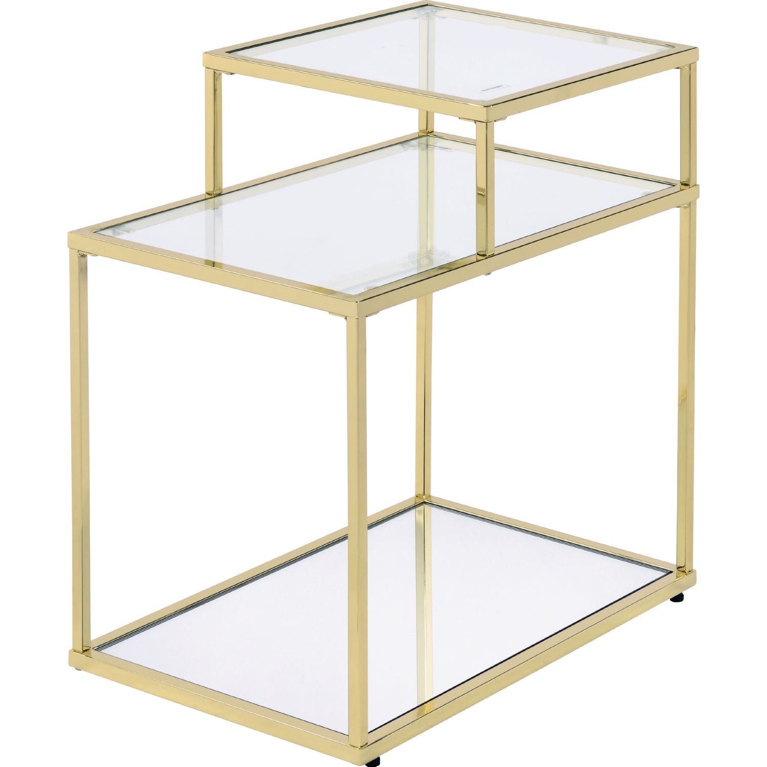 Uchenna Glass/Metal Square Coffee Table Set