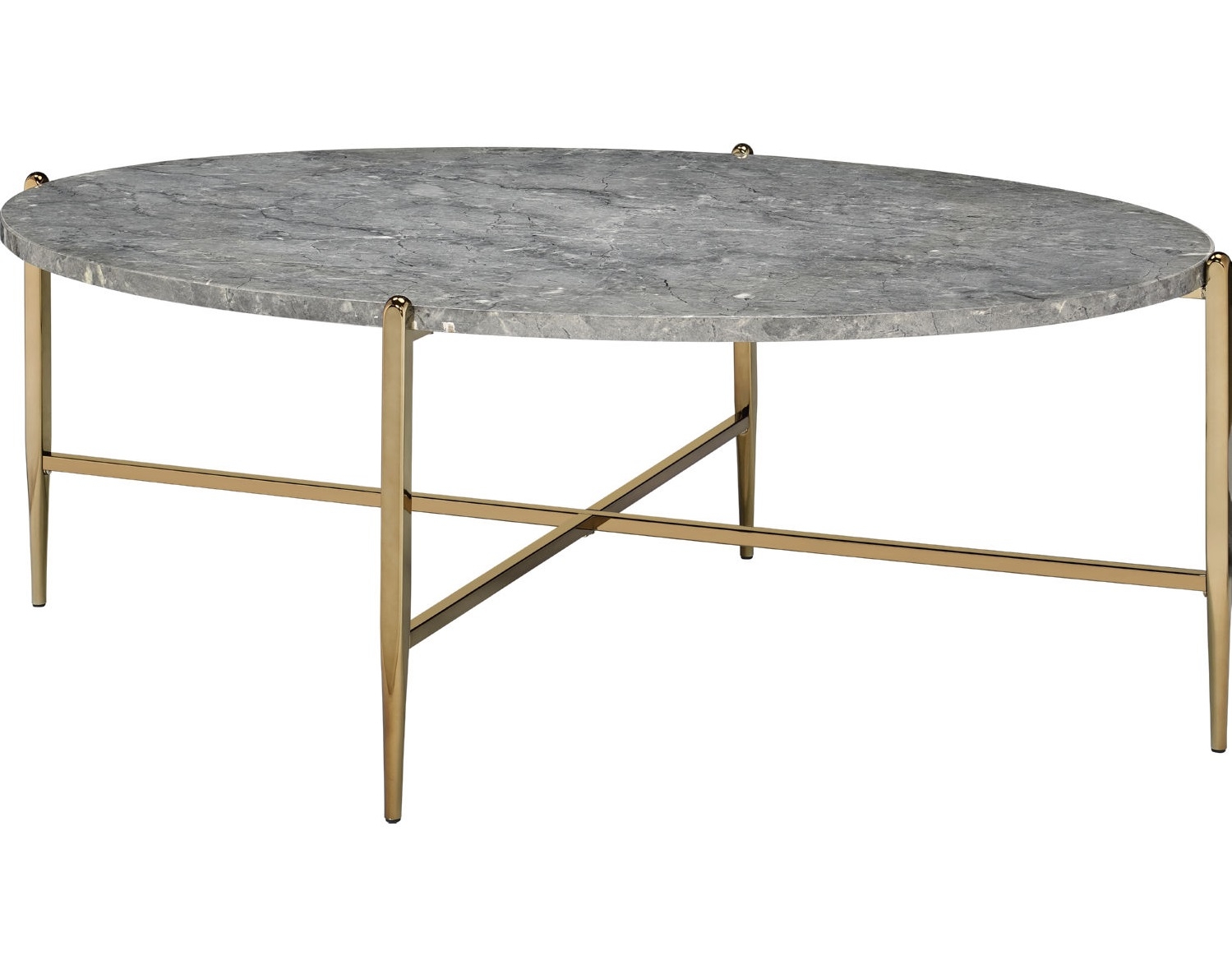 Tainte Faux Marble Round Coffee Table Set