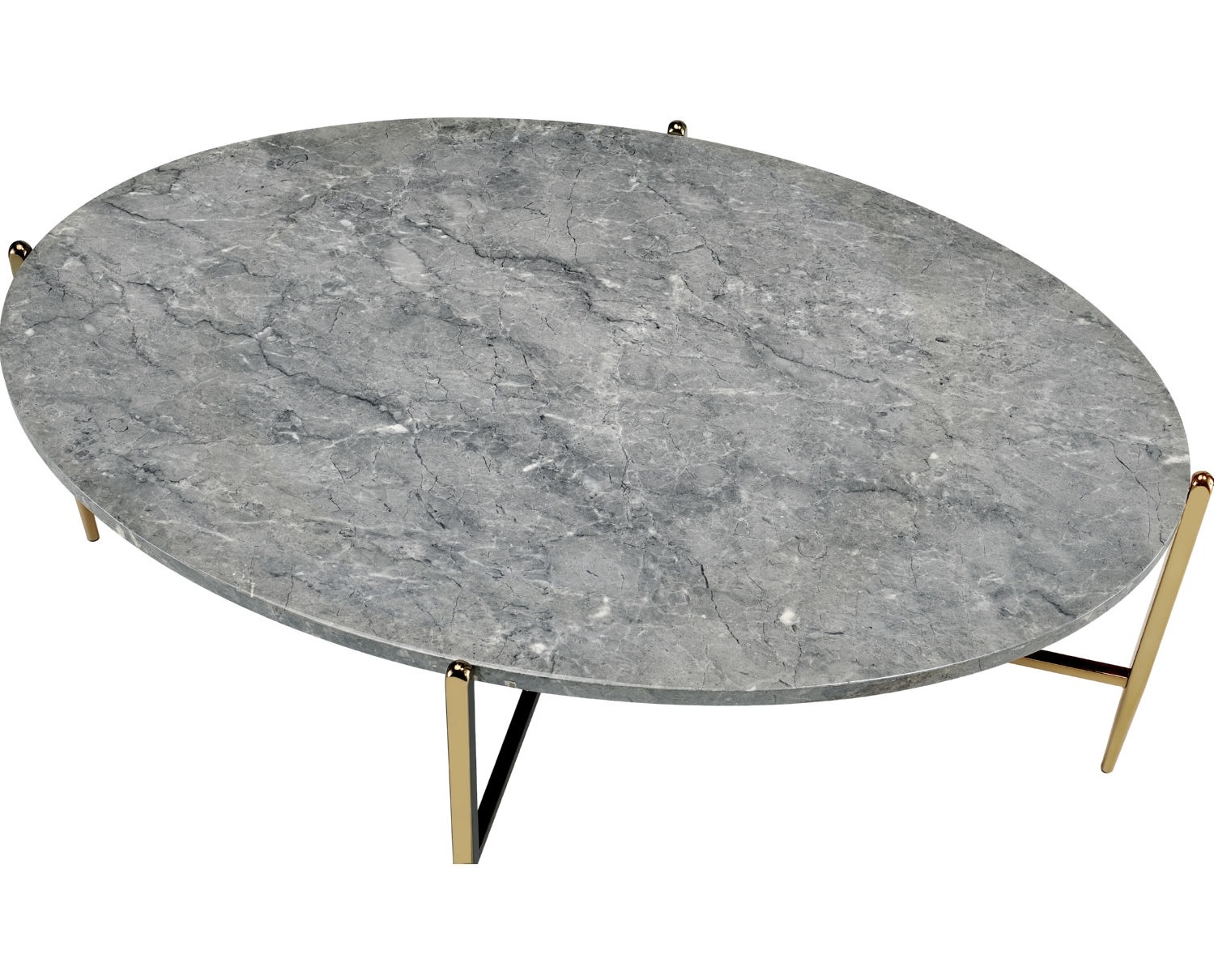 Tainte Faux Marble Round Coffee Table Set