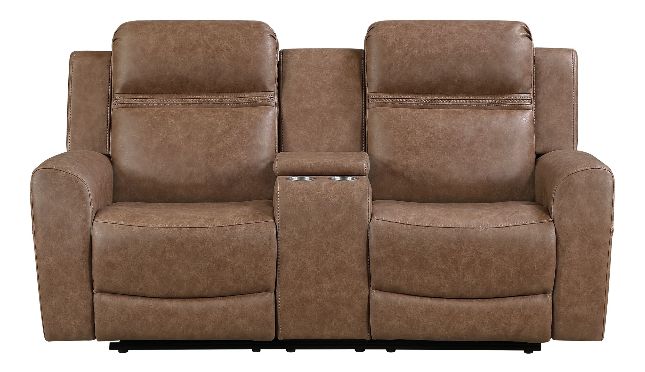 Hearth Microfiber Double Reclining Living Room Set