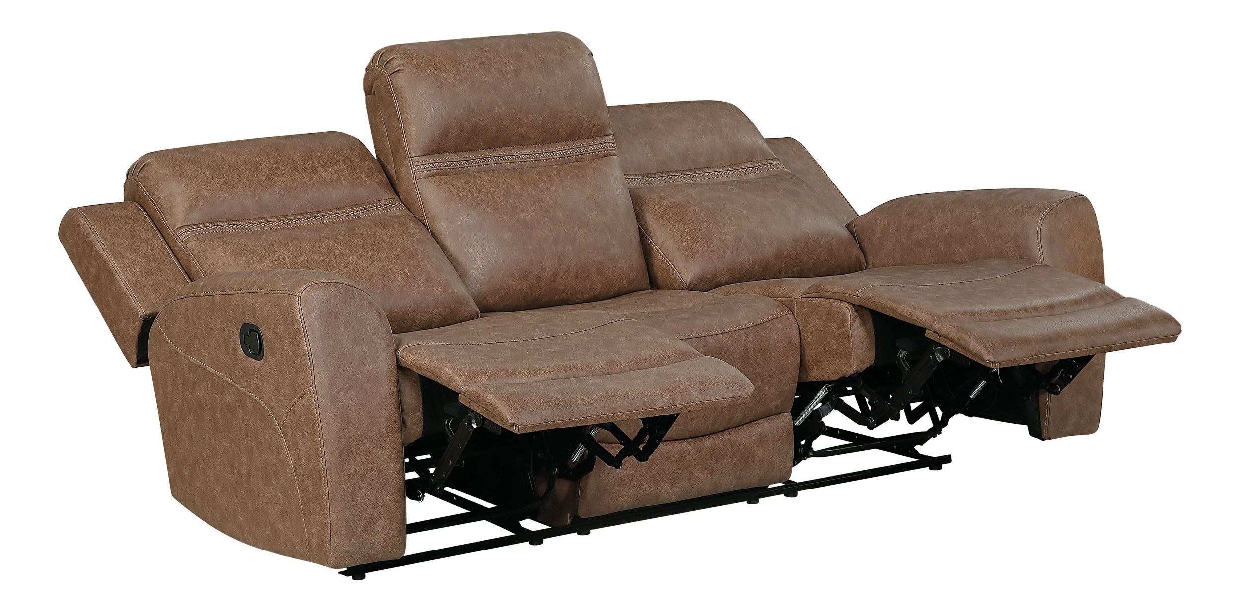 Hearth Microfiber Double Reclining Sofa