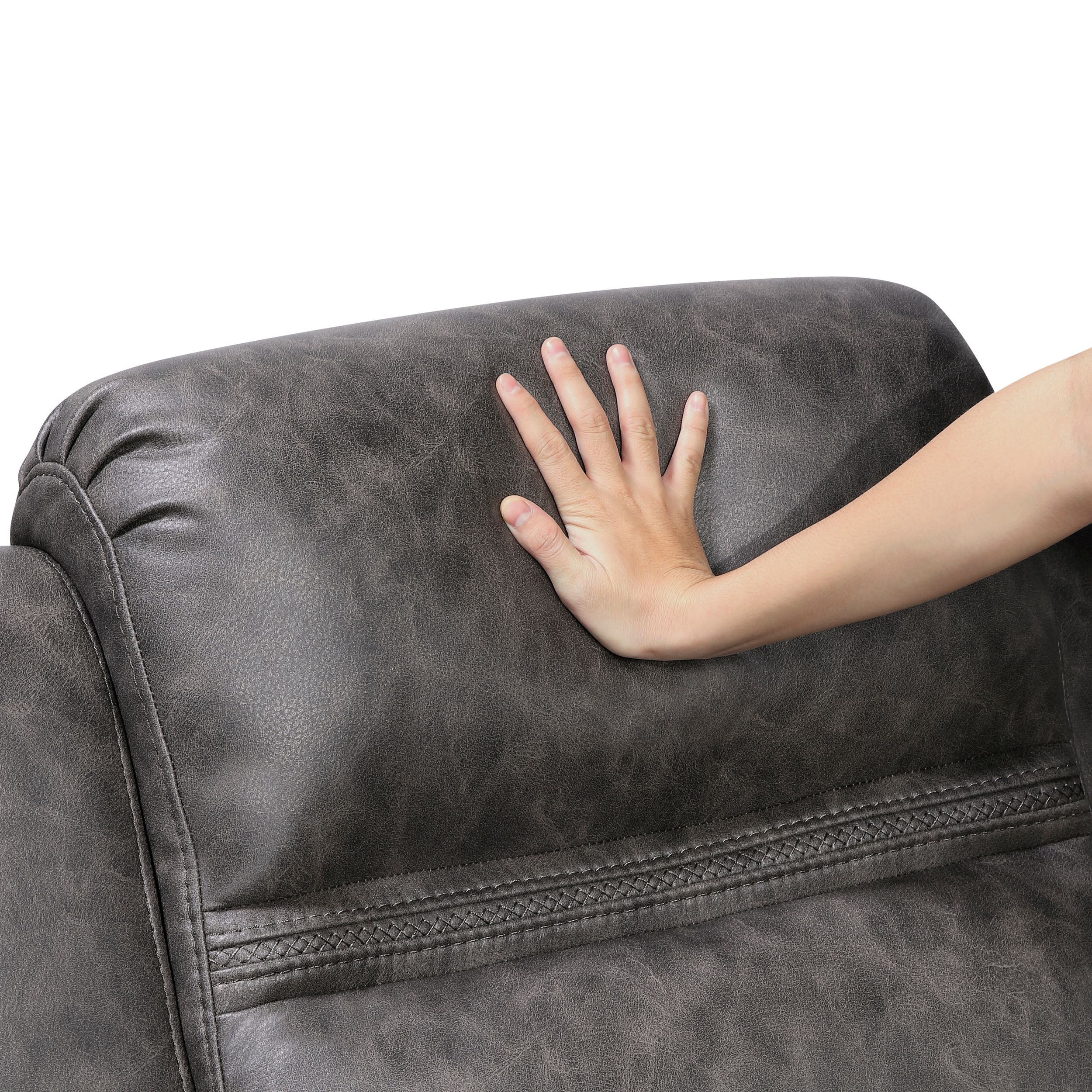 Hearth Microfiber Double Reclining Sofa