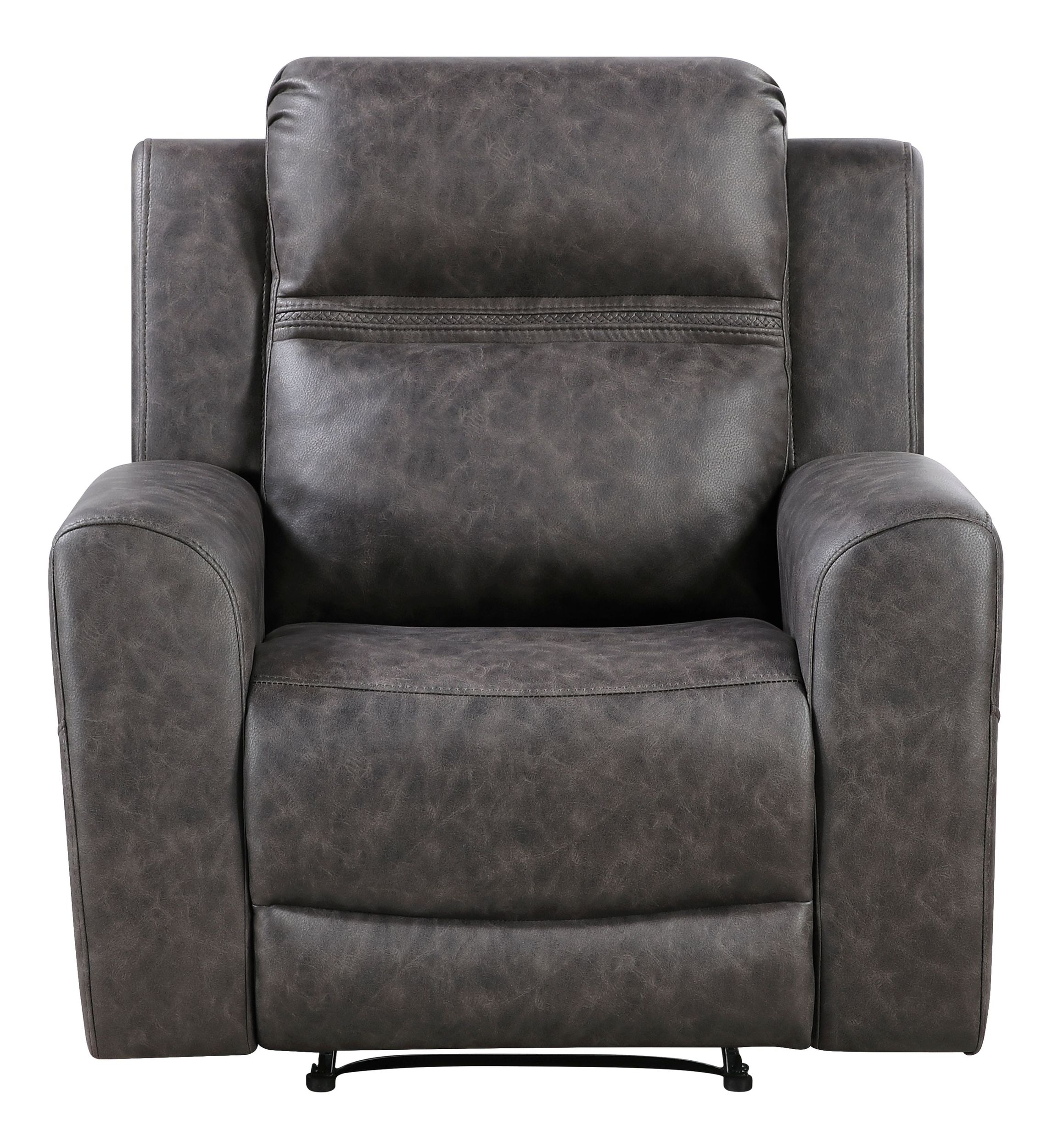 Hearth Microfiber Double Reclining Living Room Set