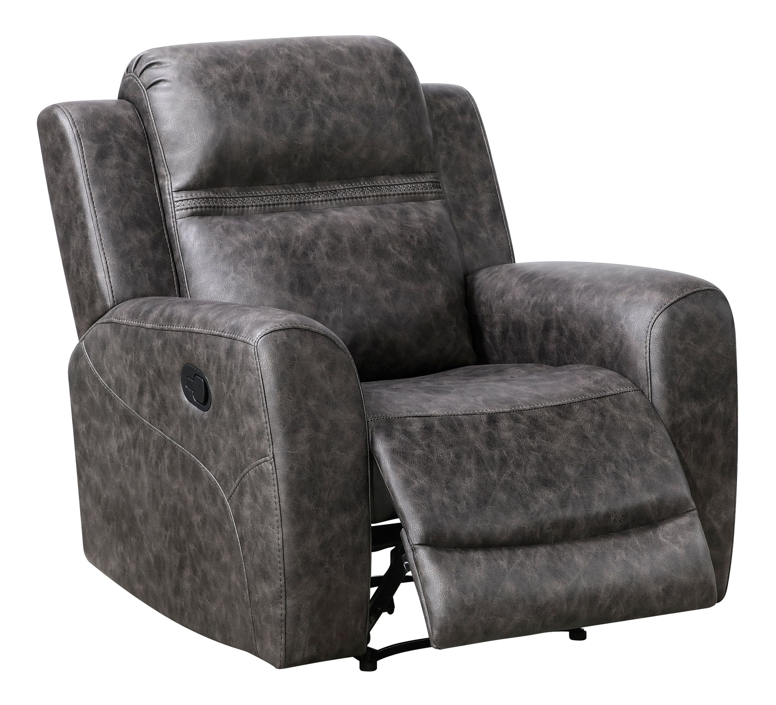 Hearth Microfiber Double Reclining Living Room Set