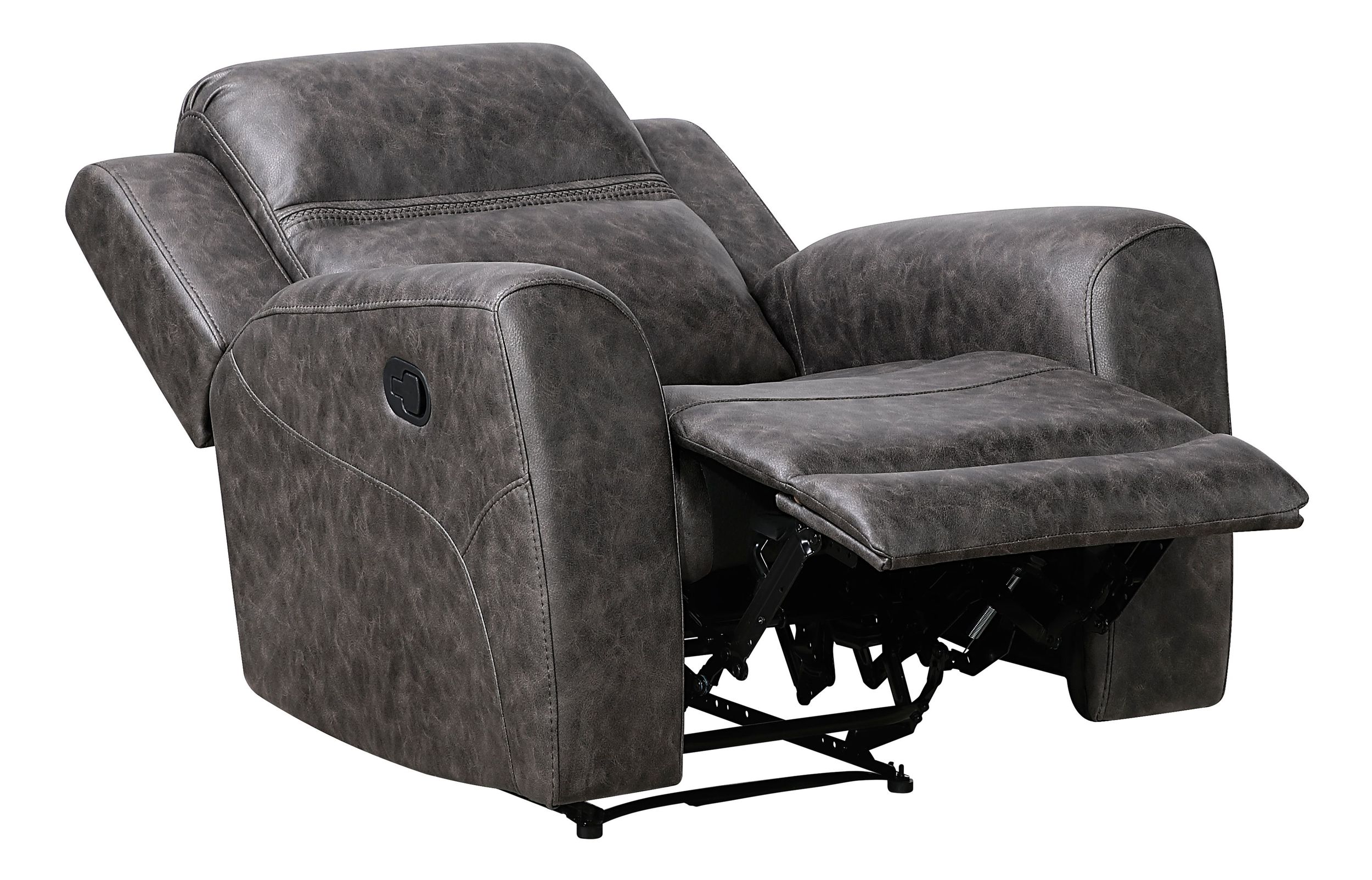 Hearth Microfiber Double Reclining Living Room Set