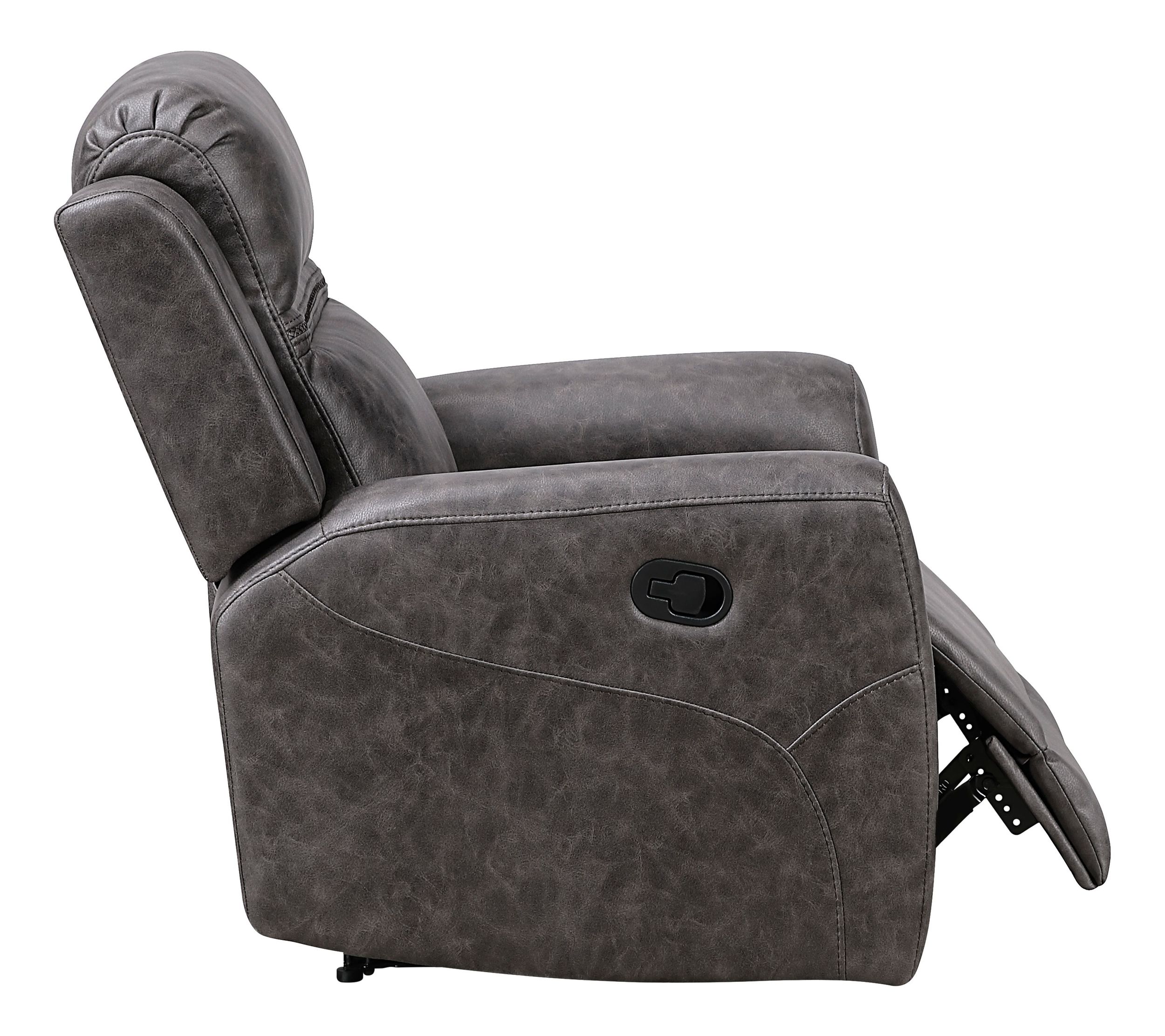 Hearth Microfiber Double Reclining Living Room Set