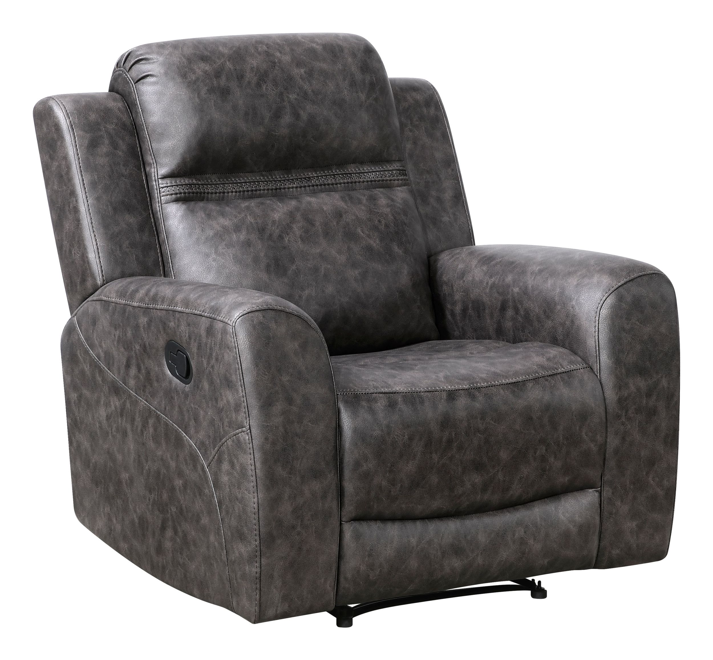 Hearth Microfiber Double Reclining Living Room Set