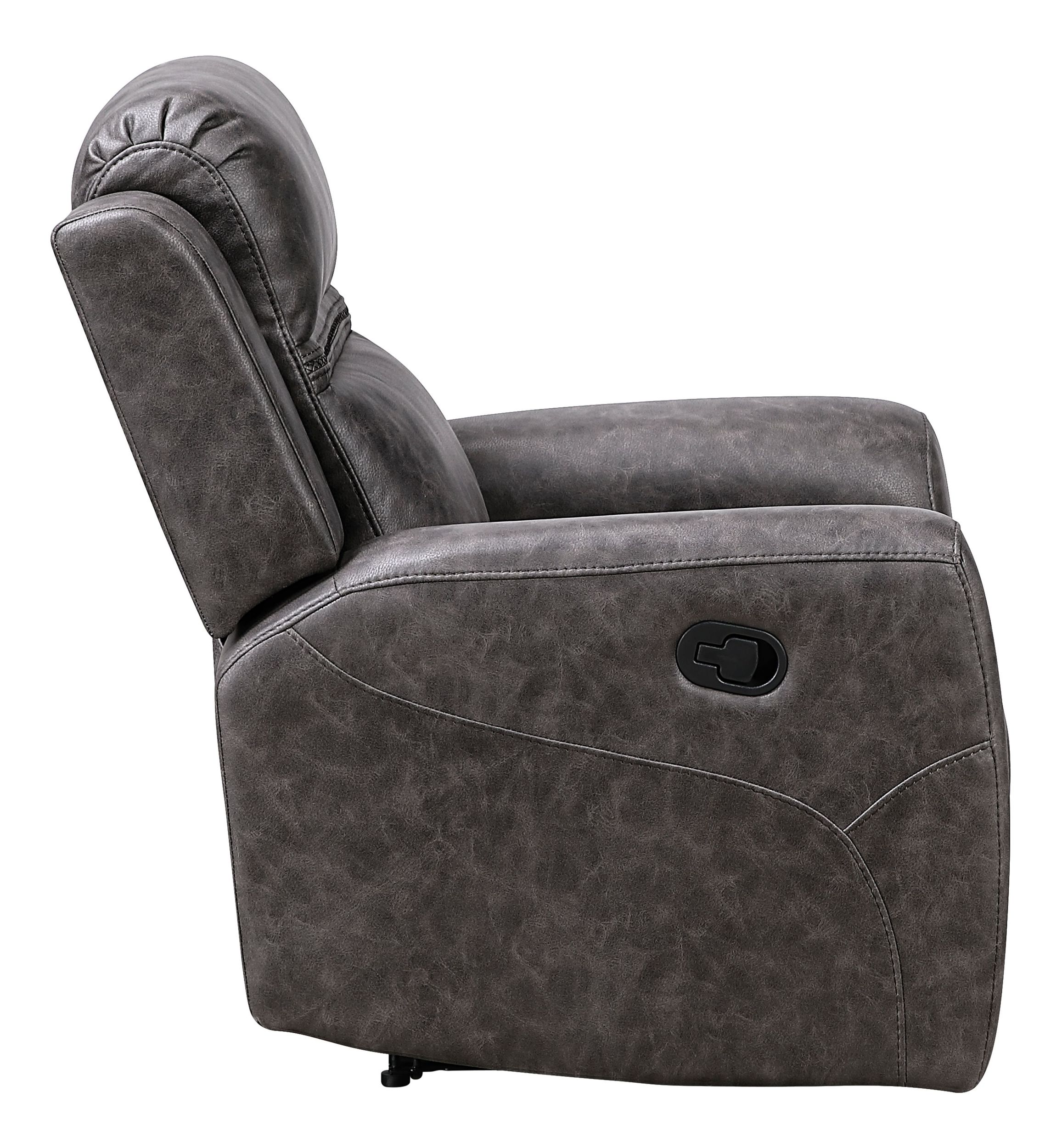 Hearth Microfiber Double Reclining Living Room Set