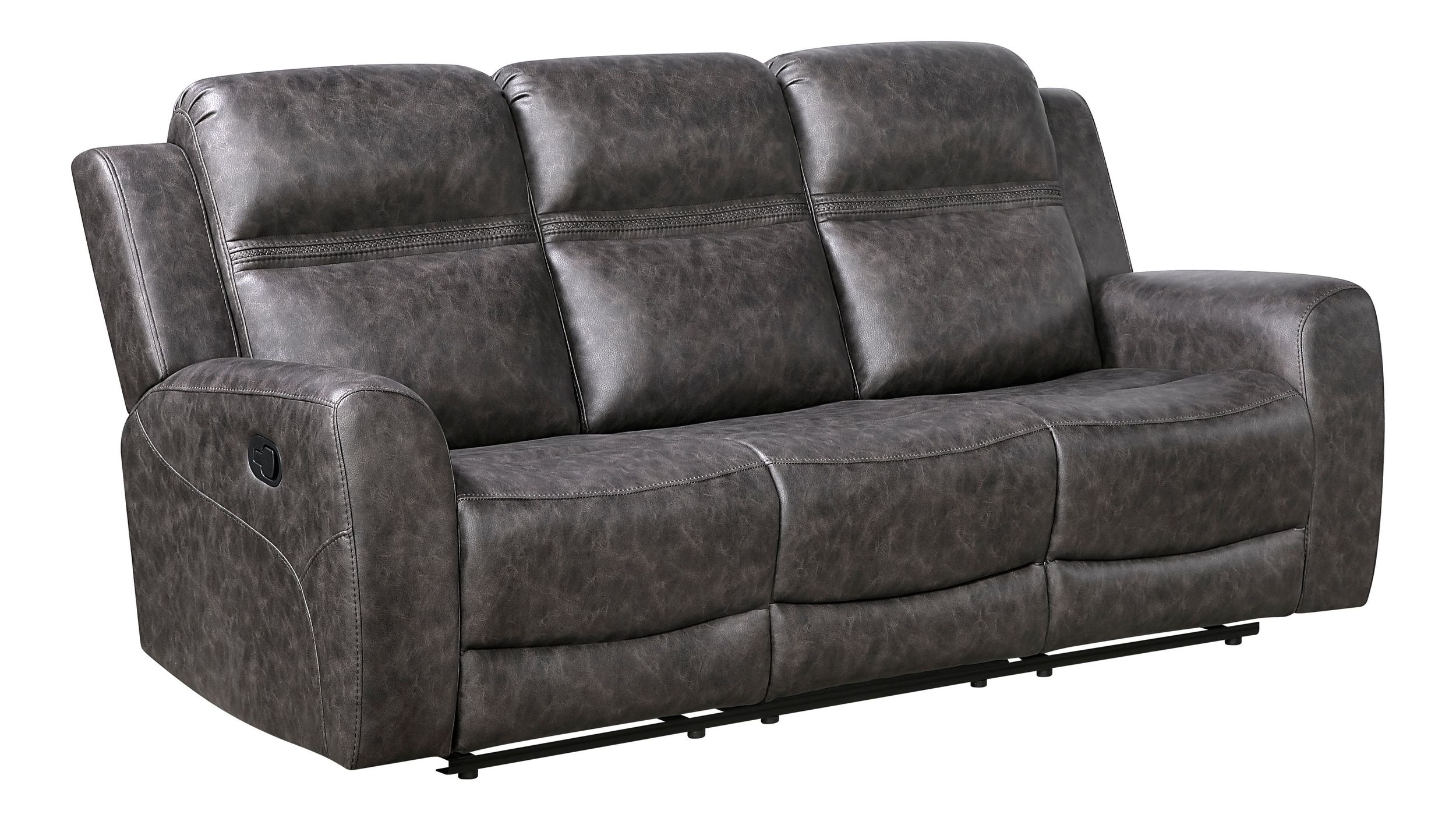Hearth Microfiber Double Reclining Sofa