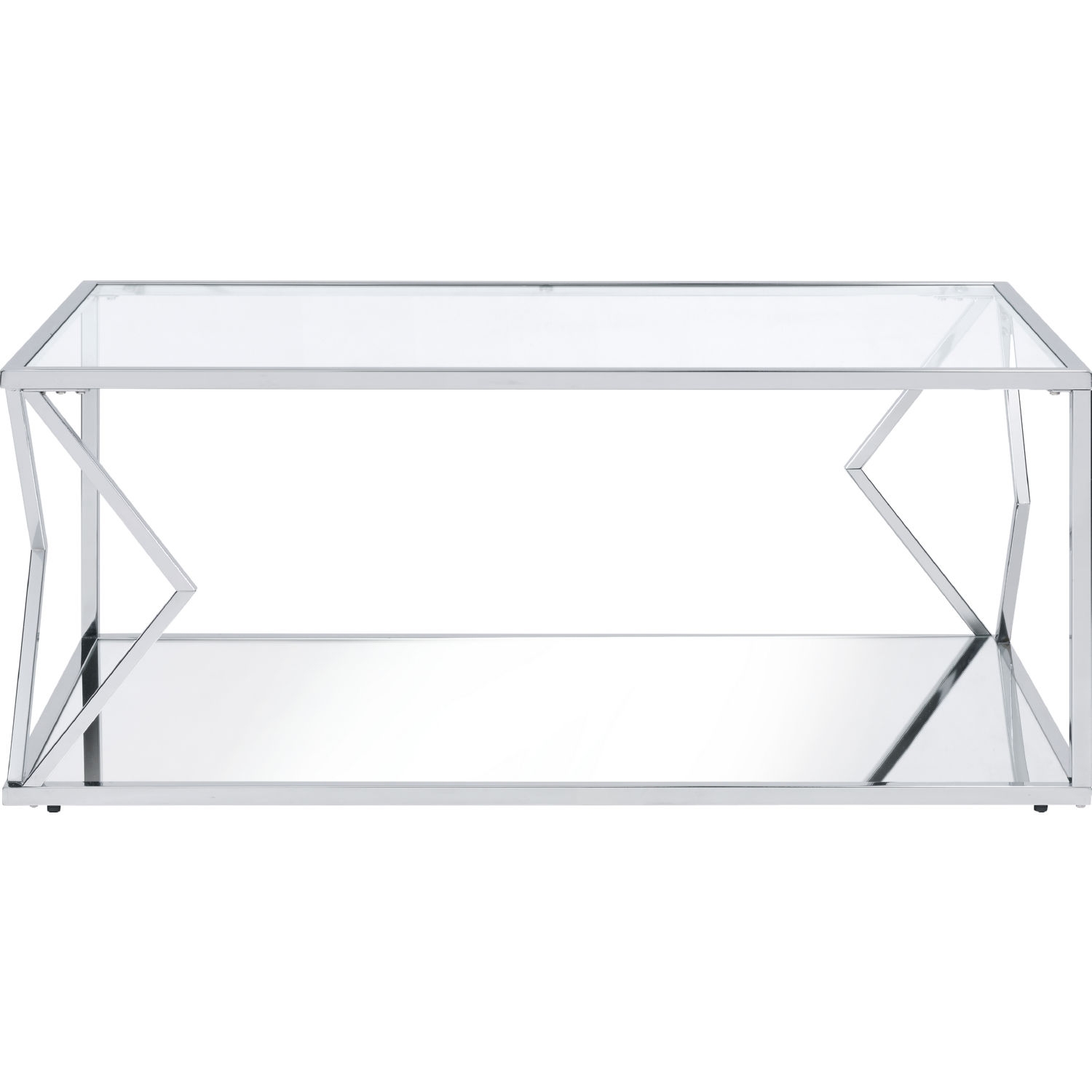 Virtue Glass/Metal Rectangular Coffee Table