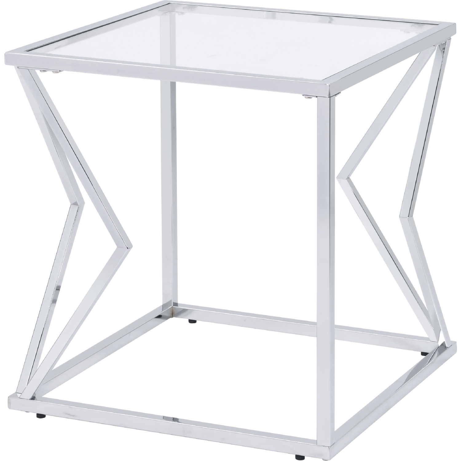Virtue Glass/Metal Rectangular Coffee Table Set