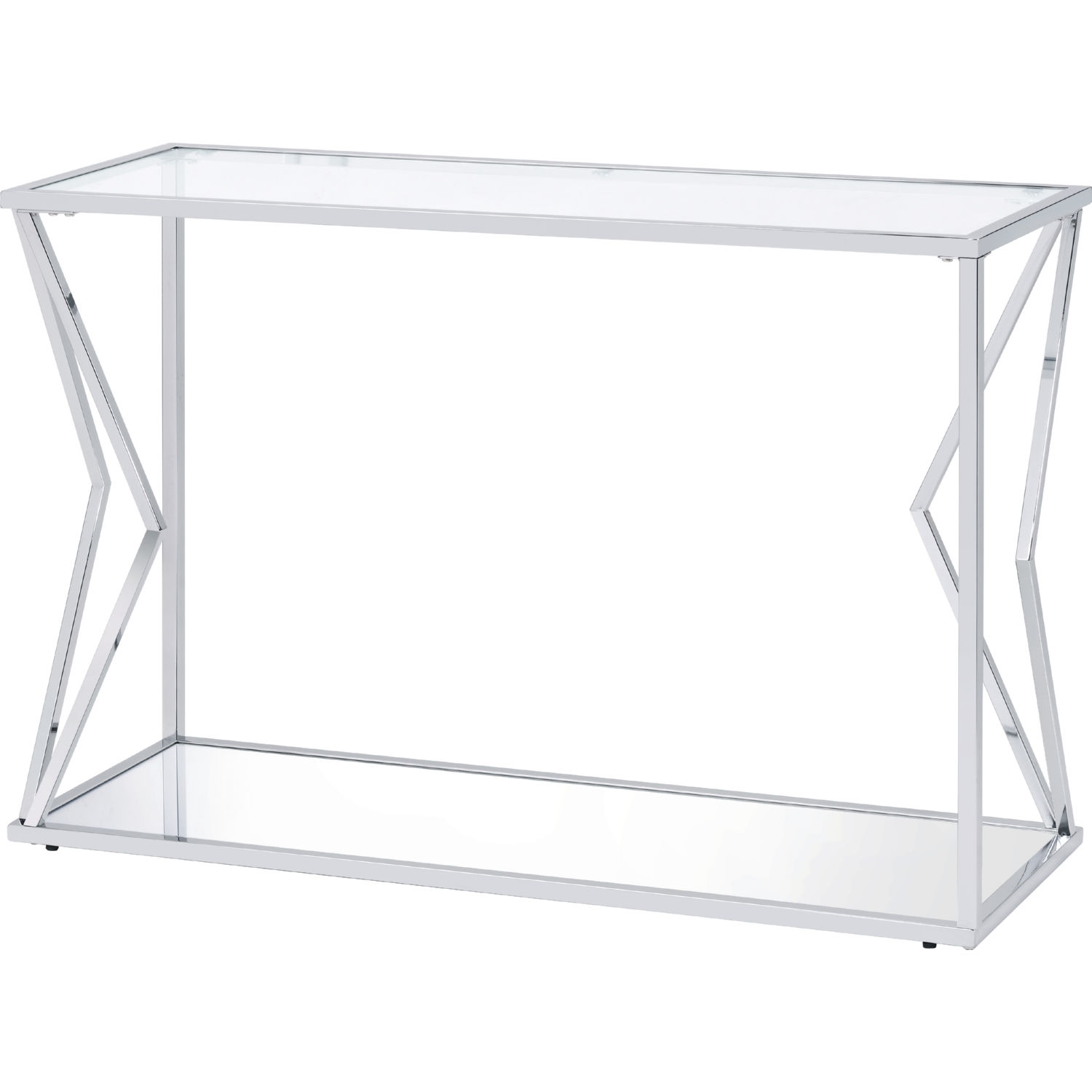 Virtue Glass/Metal Rectangular Coffee Table Set