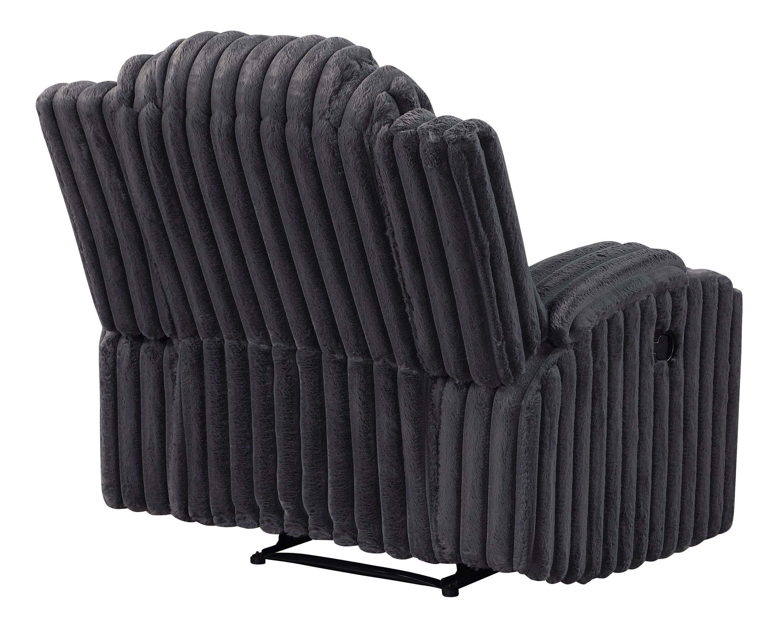 Phyllis Corduroy Reclining Chair with Cup Holders