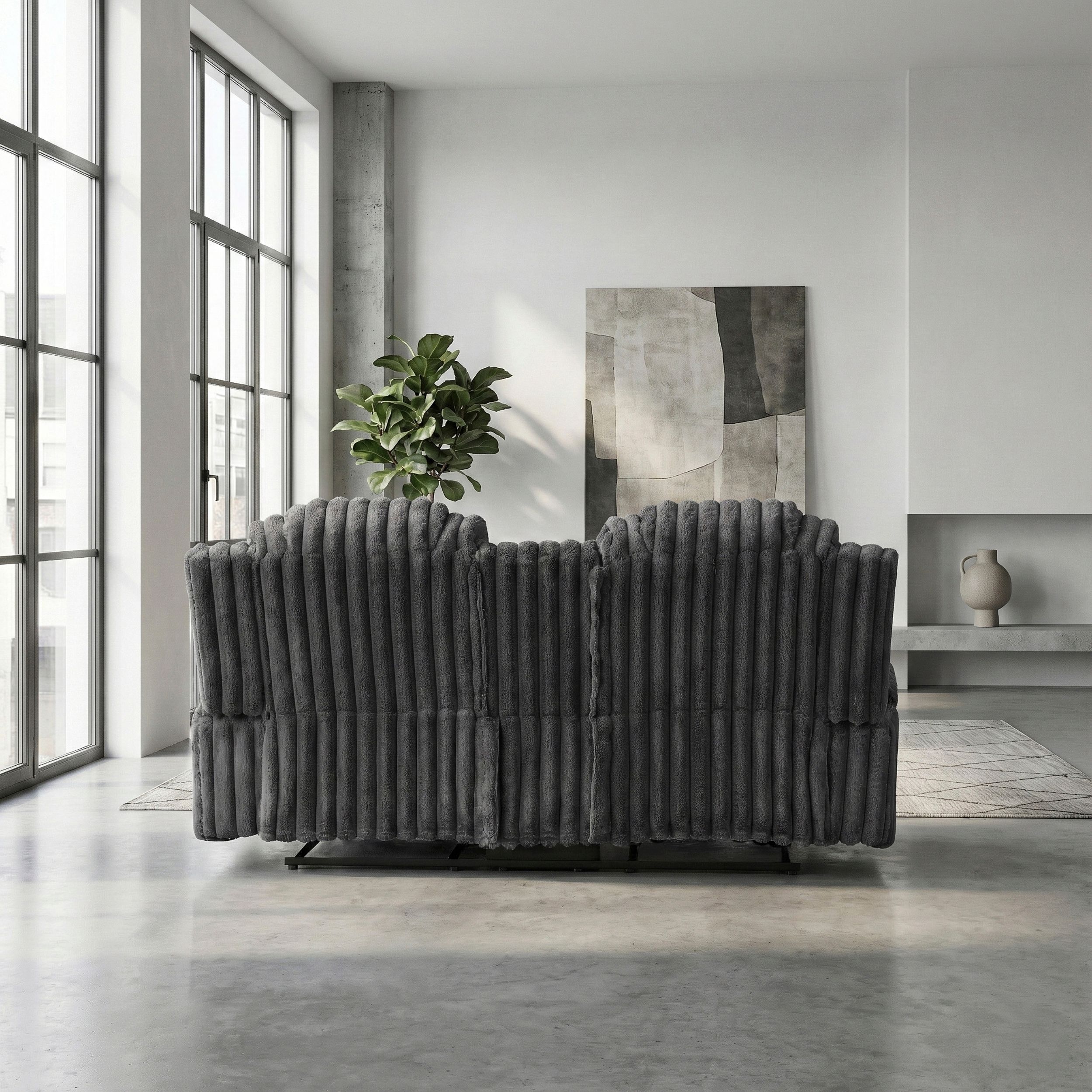 Phyllis Corduroy Double Reclining Living Room Set