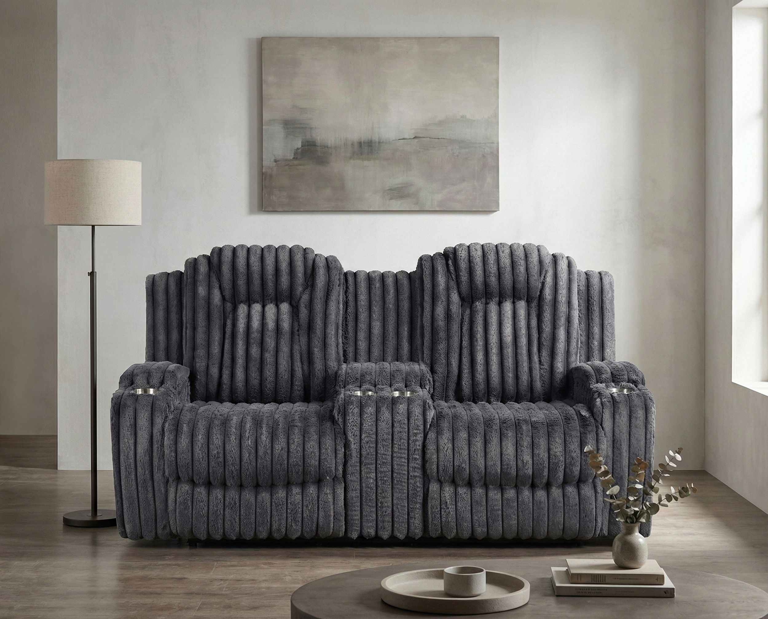 Phyllis Corduroy Double Reclining Living Room Set