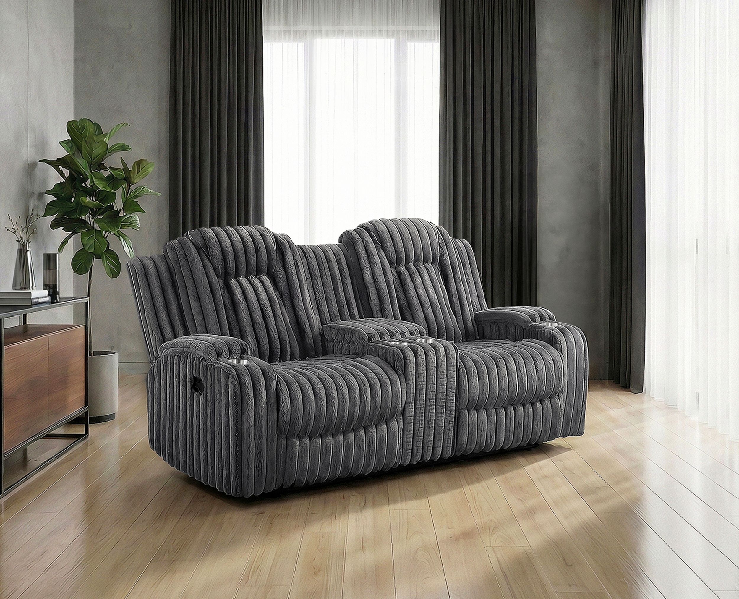 Phyllis Corduroy Double Reclining Living Room Set