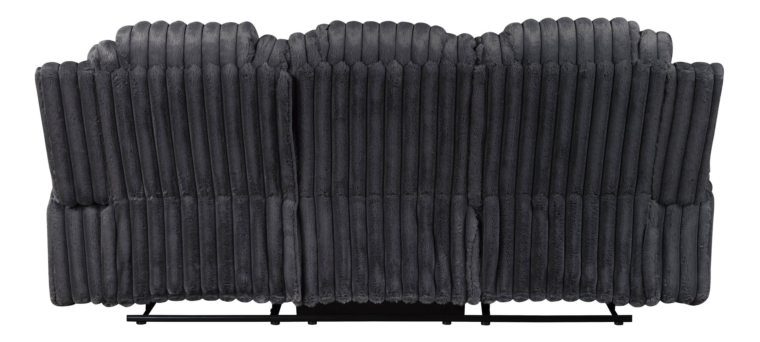 Phyllis Corduroy Double Reclining Sofa with Cup Holders