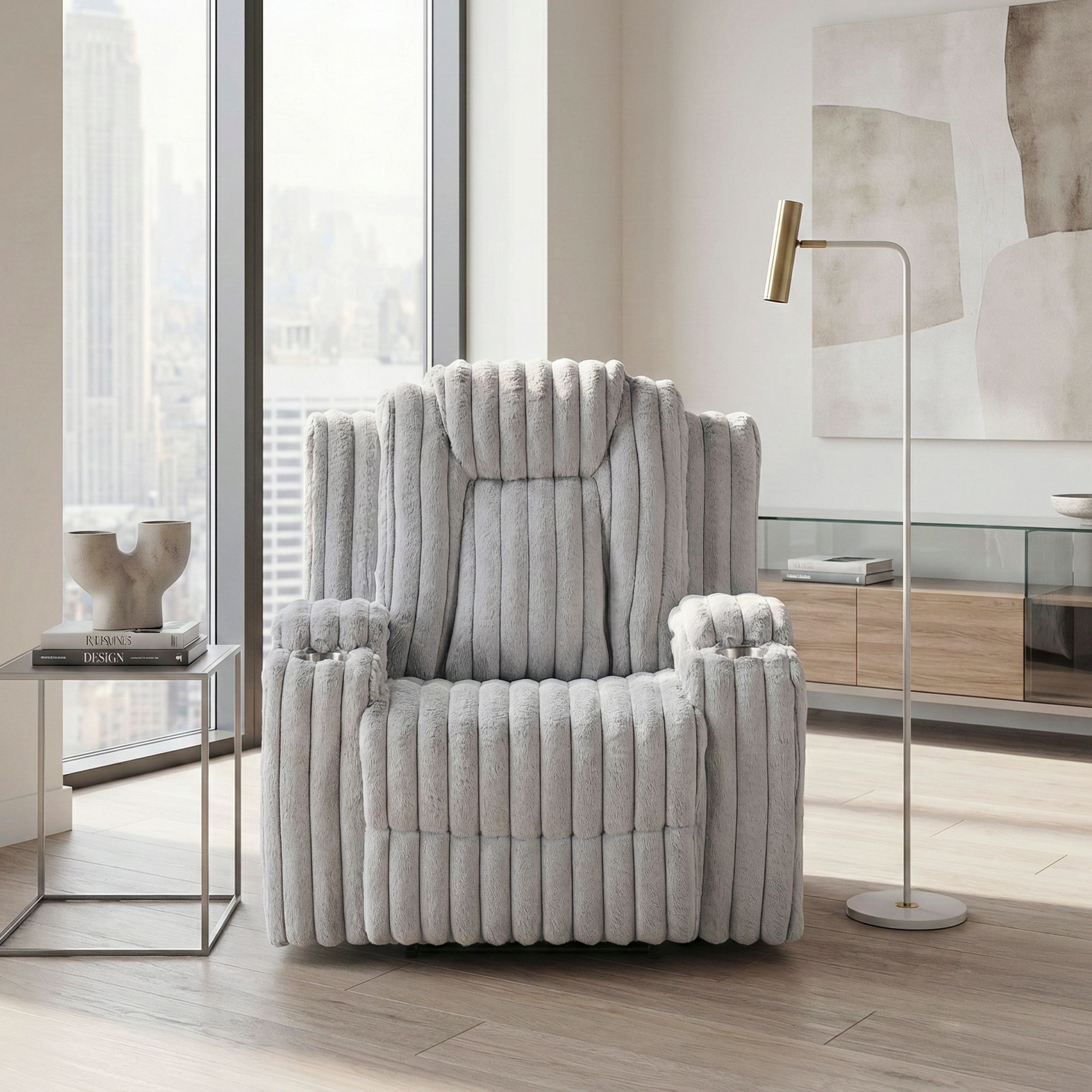 Phyllis Corduroy Double Reclining Living Room Set
