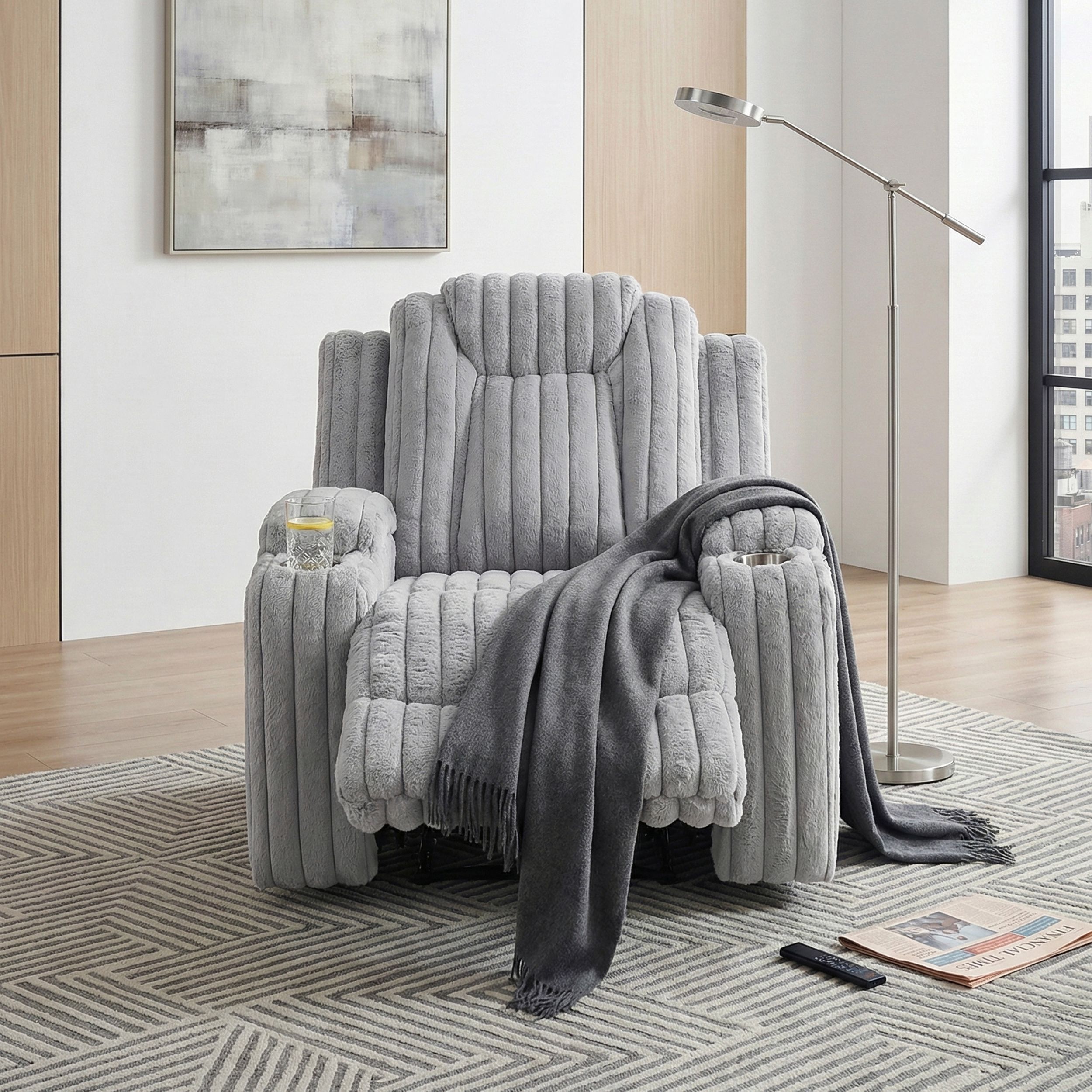 Phyllis Corduroy Double Reclining Living Room Set