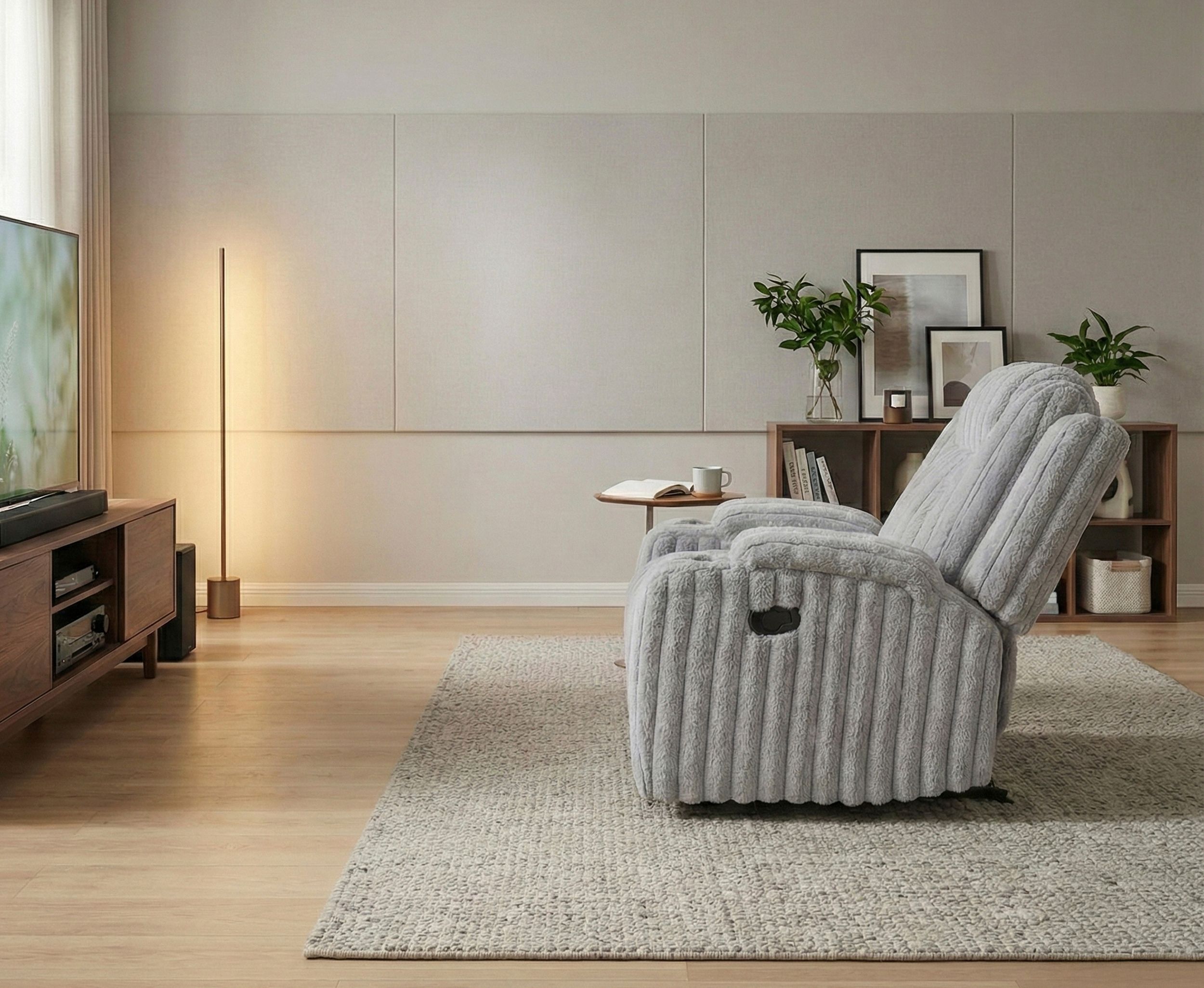 Phyllis Corduroy Double Reclining Living Room Set
