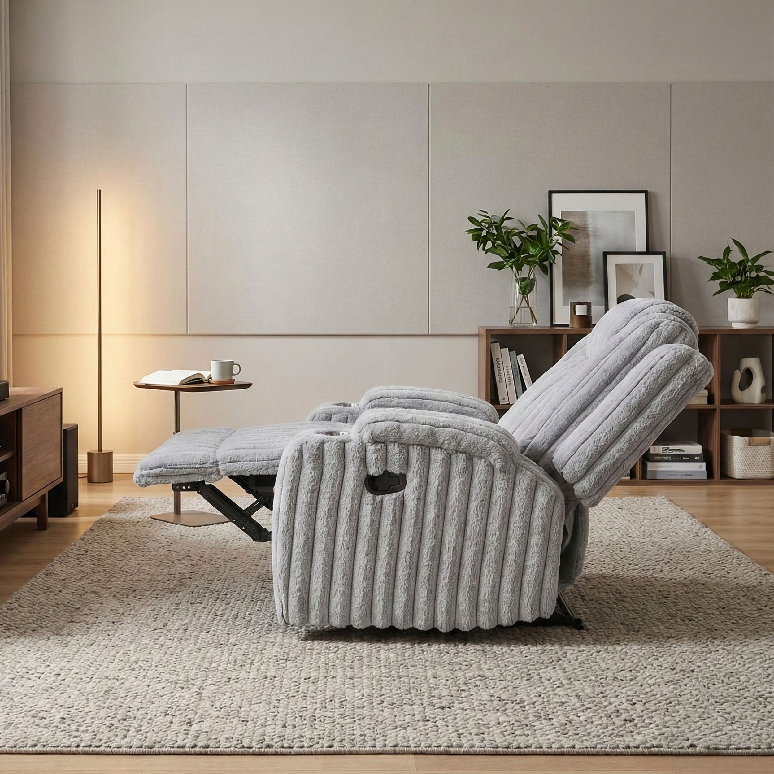Phyllis Corduroy Double Reclining Living Room Set