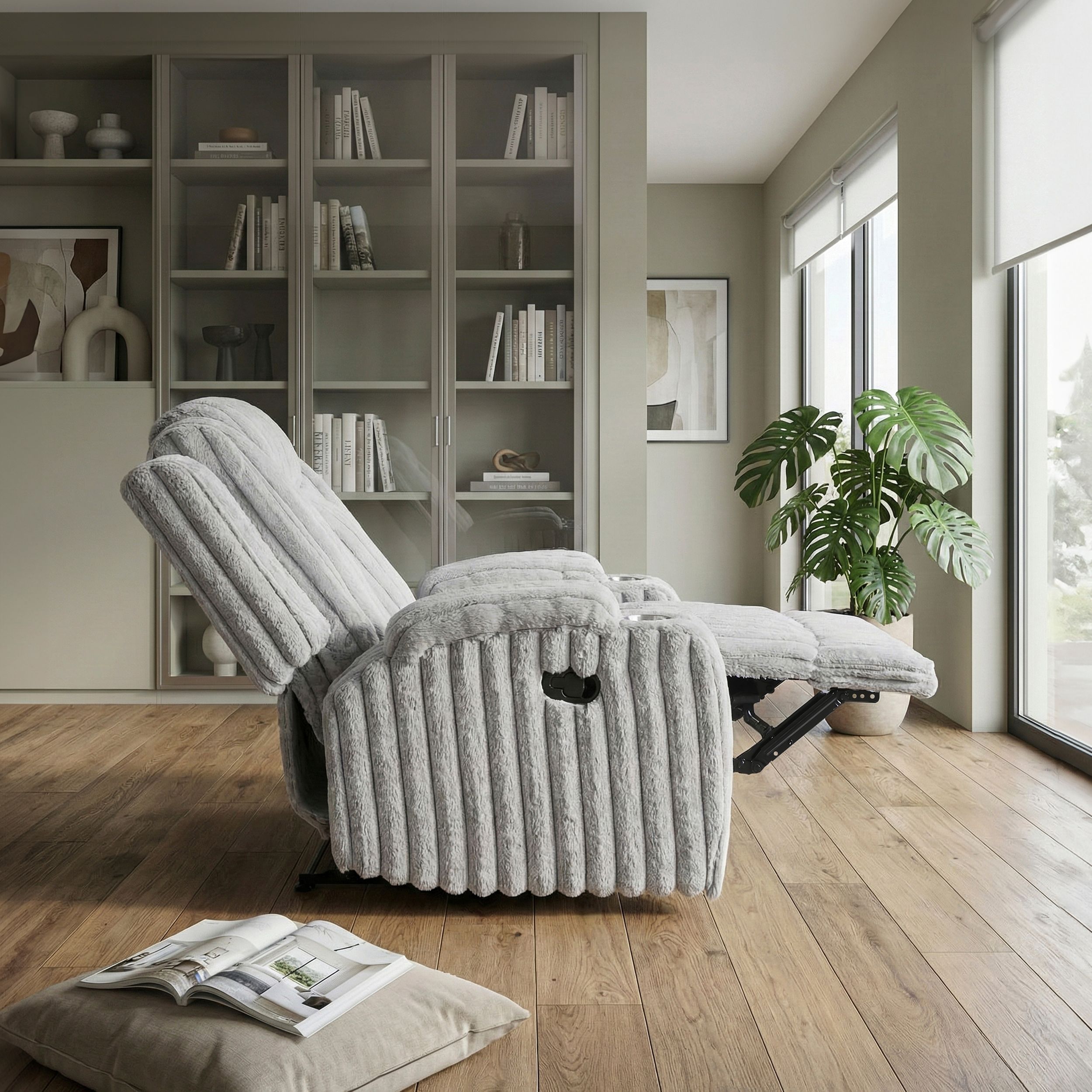 Phyllis Corduroy Double Reclining Living Room Set