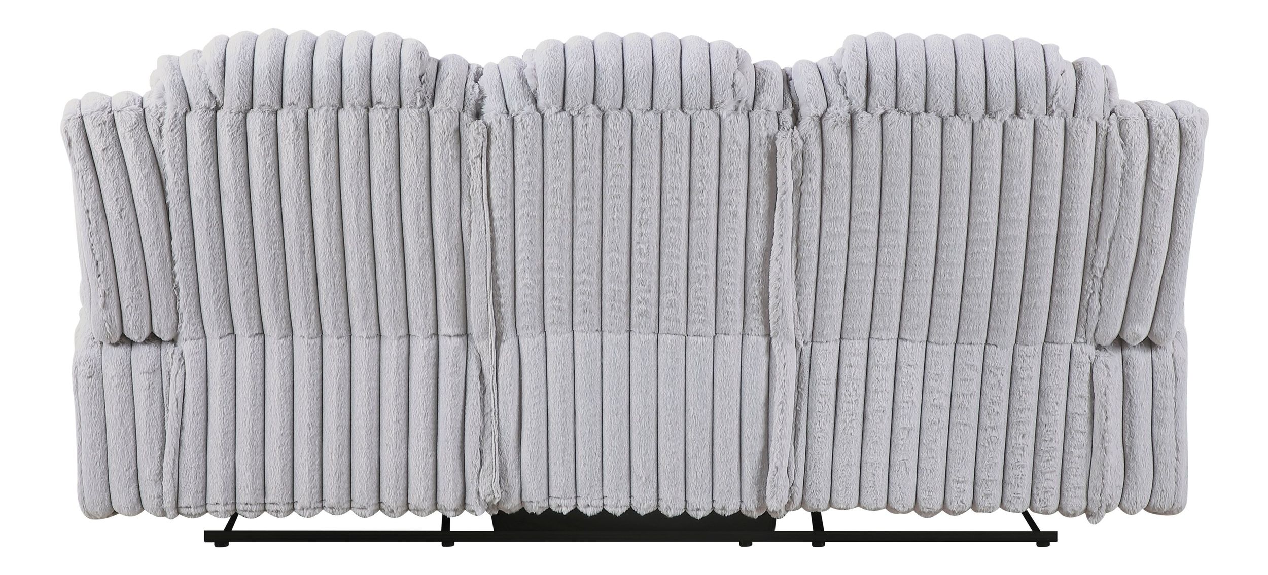 Phyllis Corduroy Double Reclining Sofa with Cup Holders