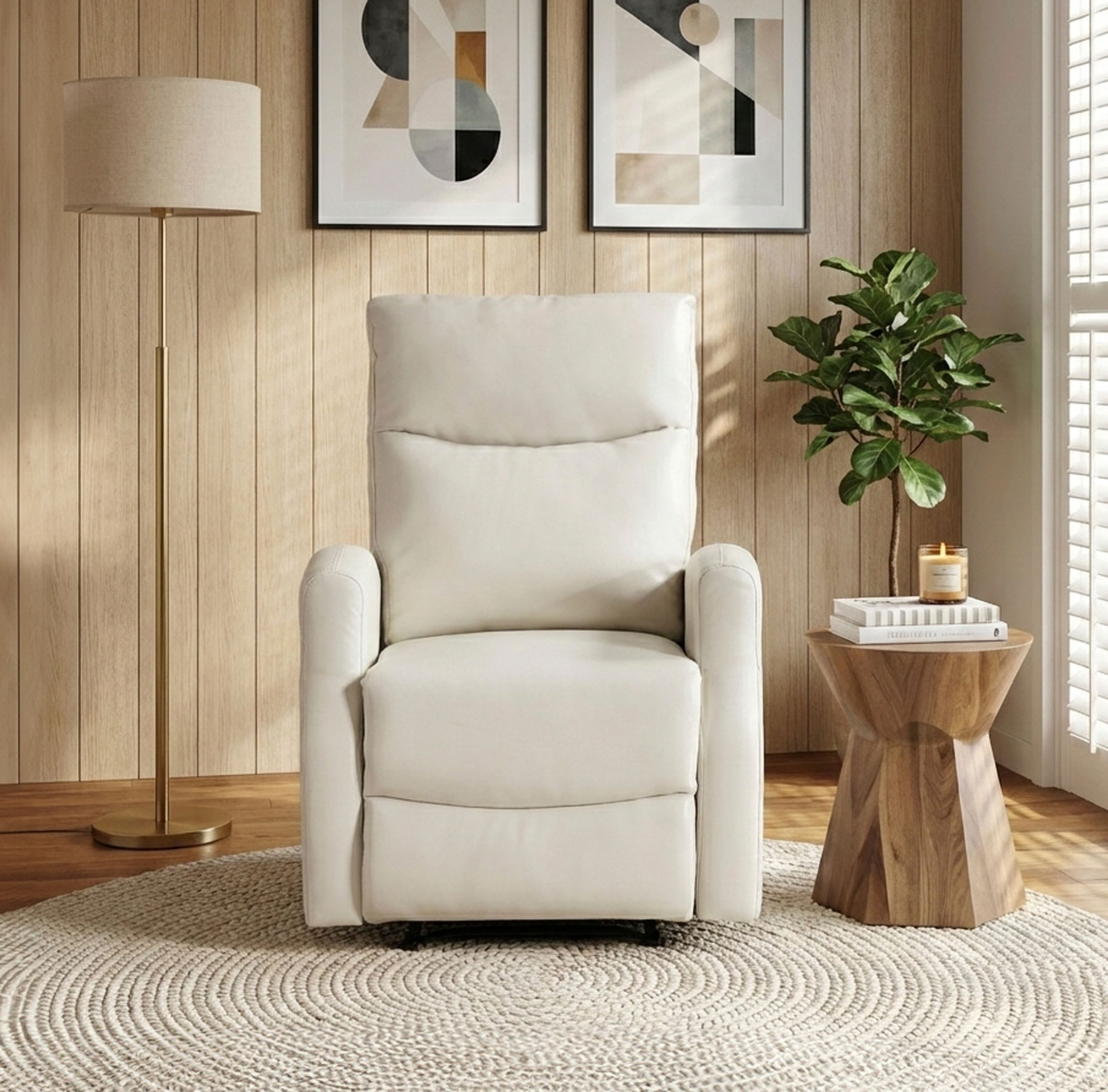 Heisley Faux Leather Reclining Chair