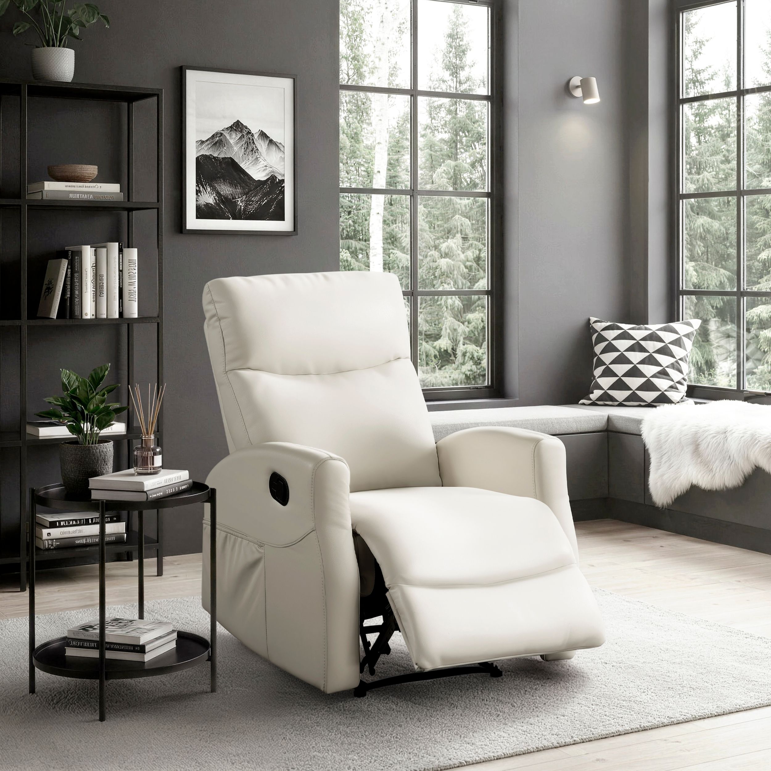 Heisley Faux Leather Reclining Chair