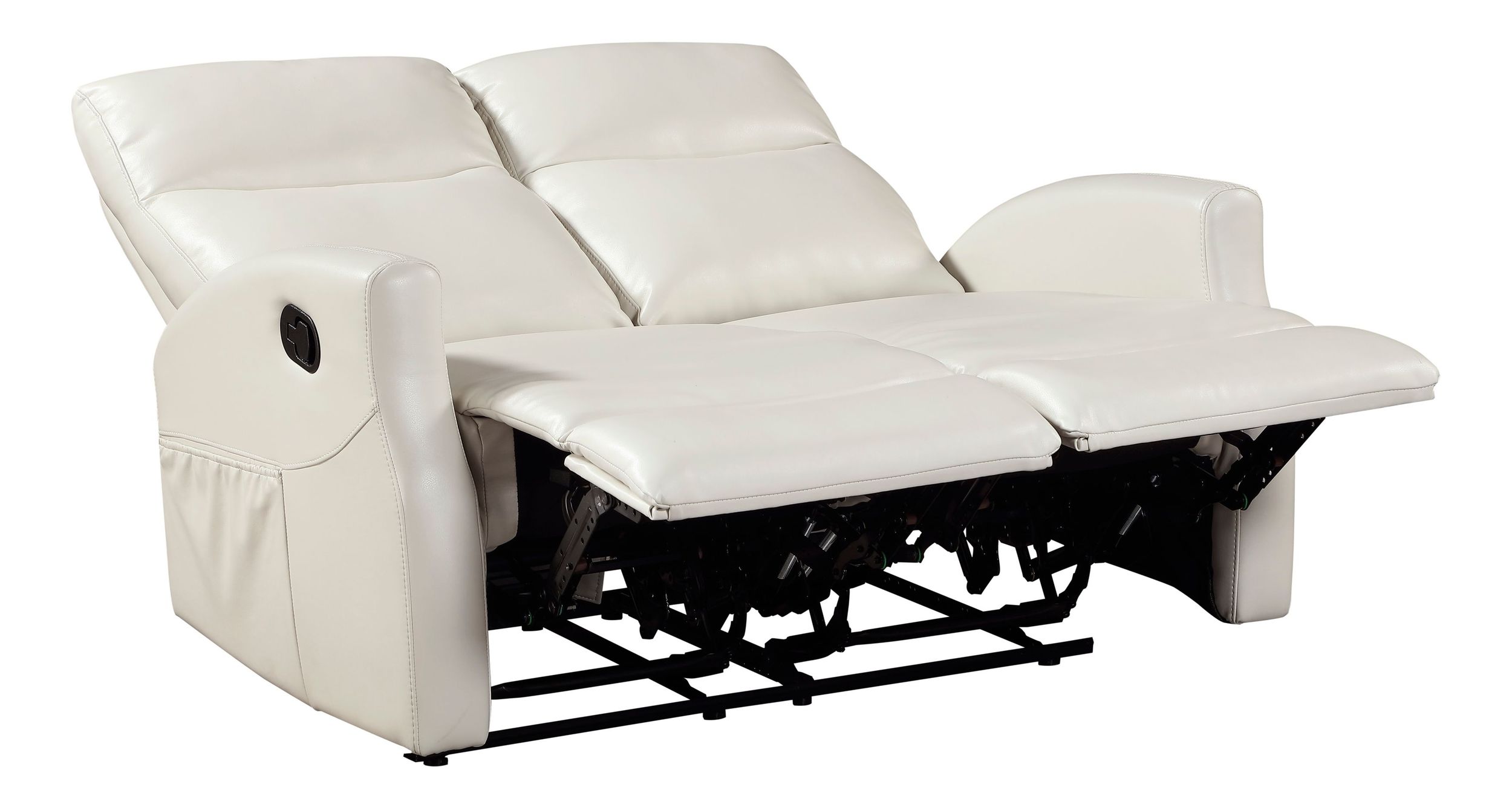 Heisley Faux Leather Double Reclining Loveseat
