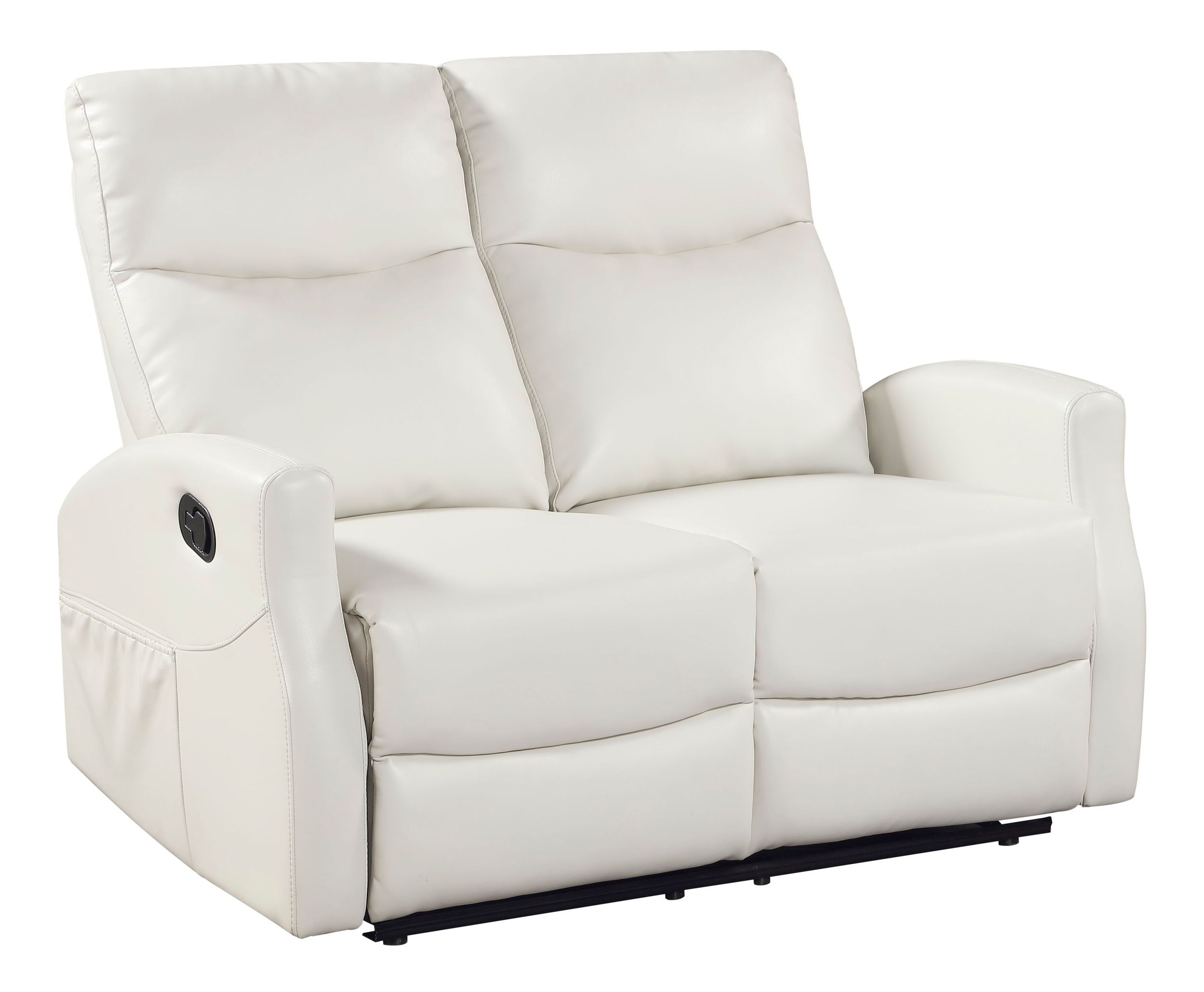 Heisley Faux Leather Double Reclining Loveseat
