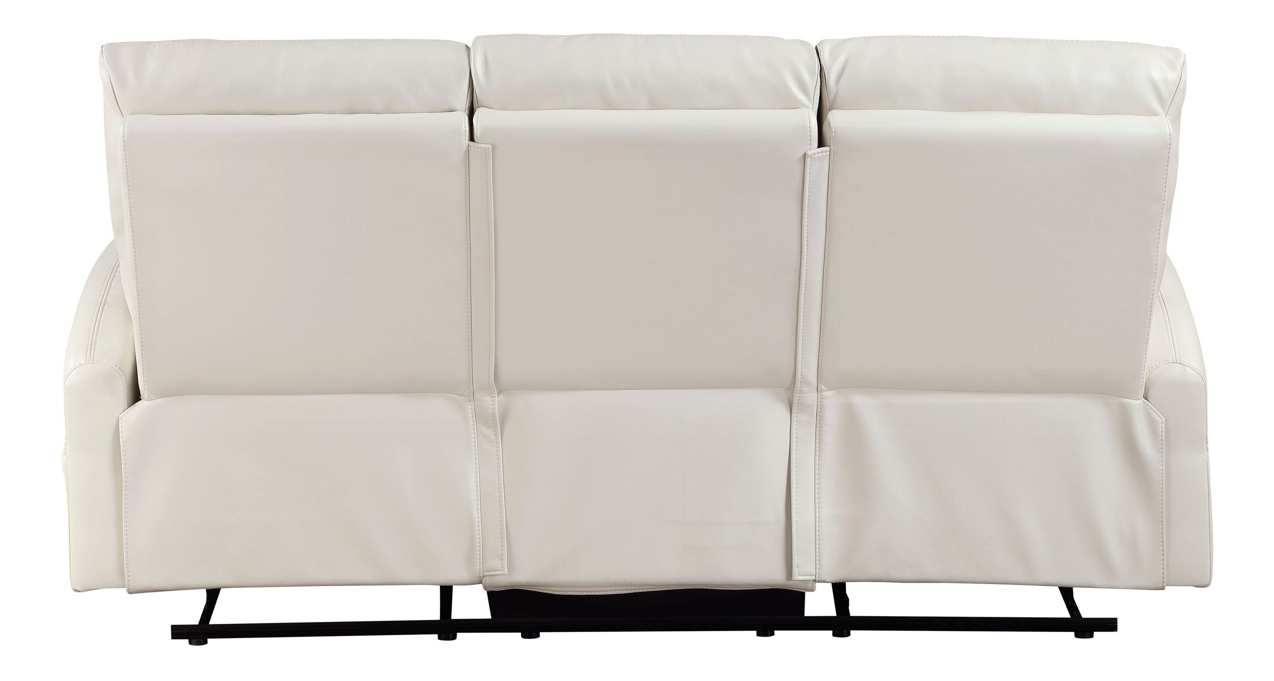Heisley Faux Leather Double Reclining Sofa