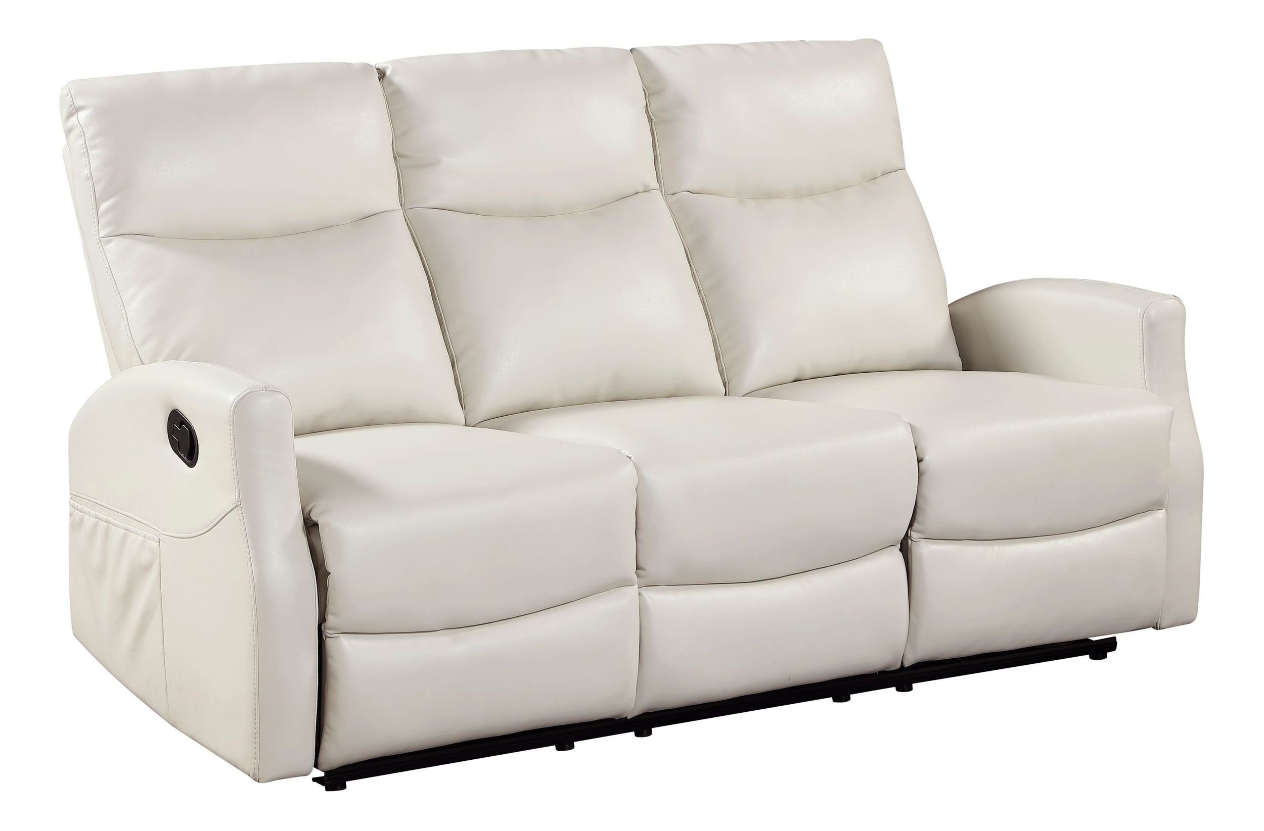 Heisley Faux Leather Double Reclining Sofa