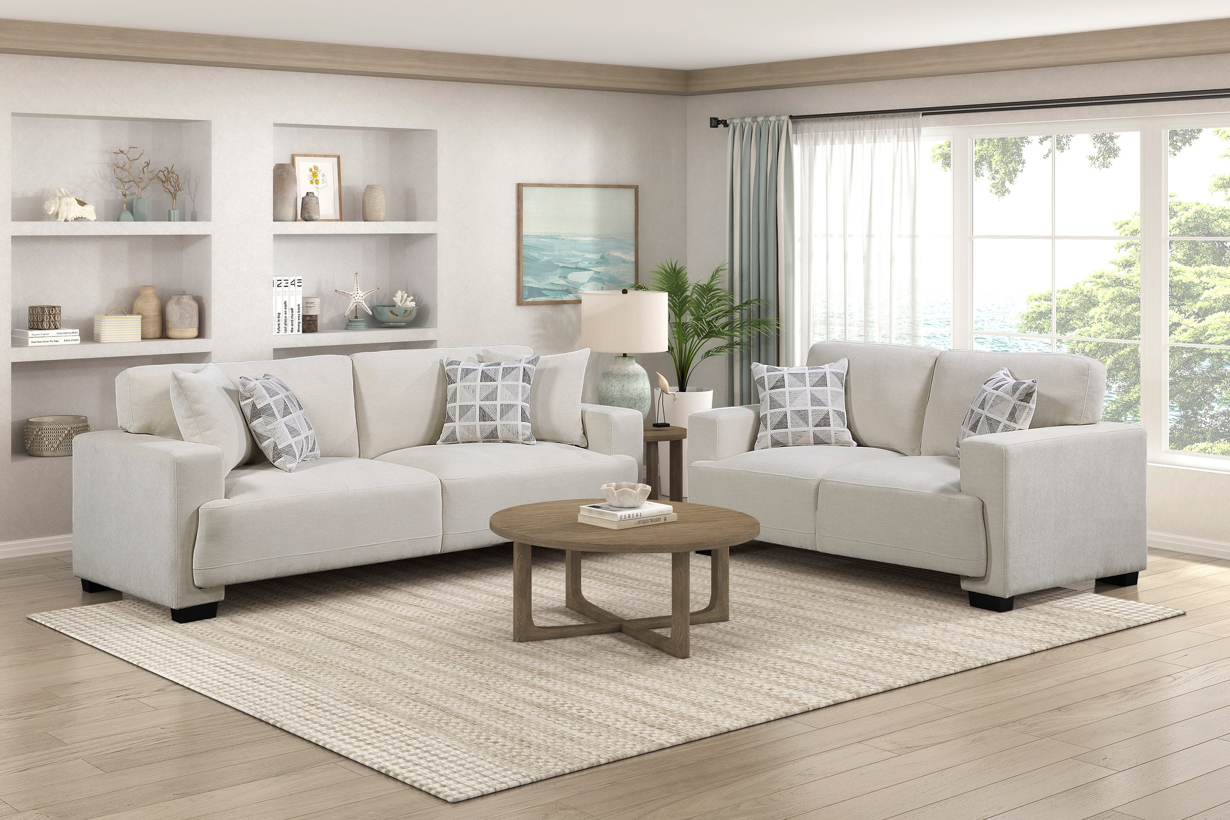 8357 Fabric Loveseat