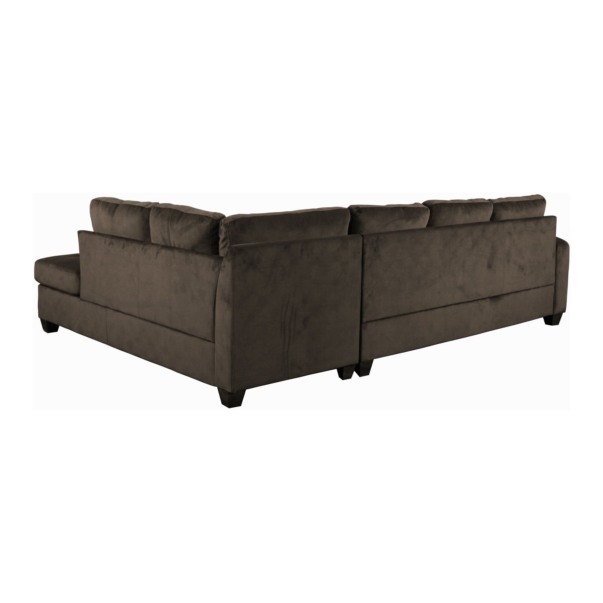 L-Shape Reversible Microfiber Sectional Sofa